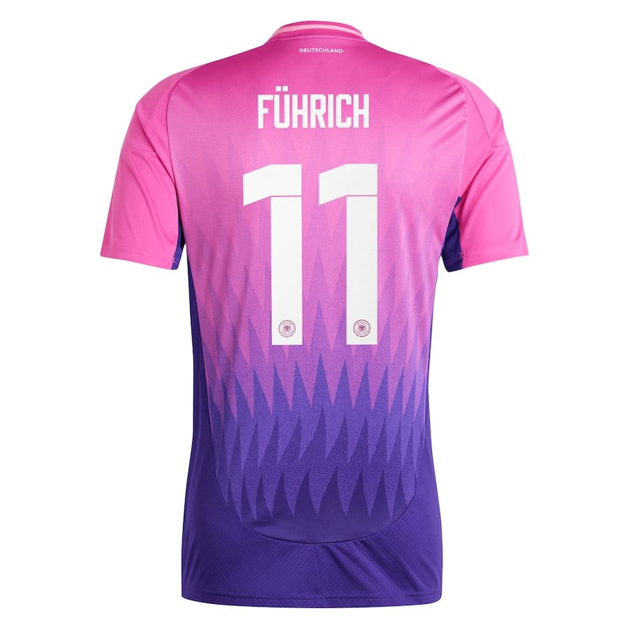 Chris Führich 11 Germany National Team 2024 Away Men Jersey - Pink