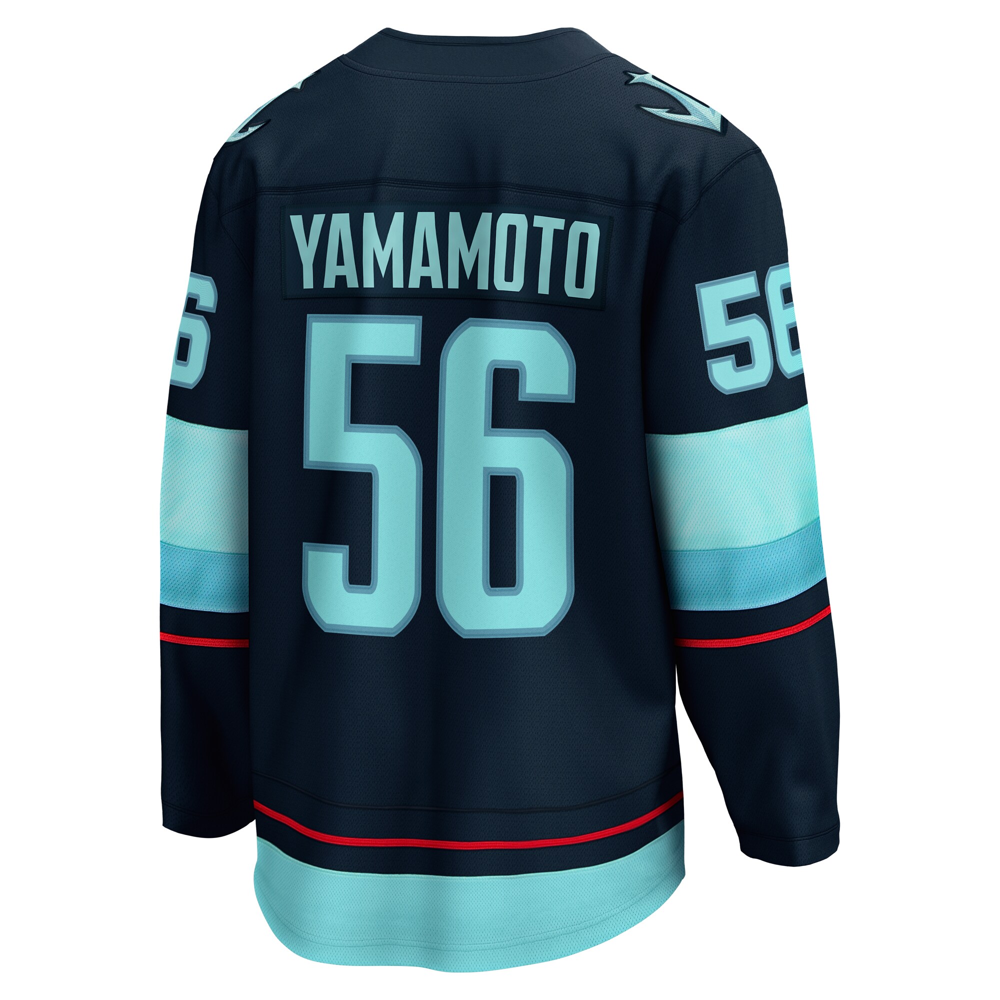 Kailer Yamamoto Seattle Kraken Fanatics Home Breakaway Player Jersey - Deep Sea Blue