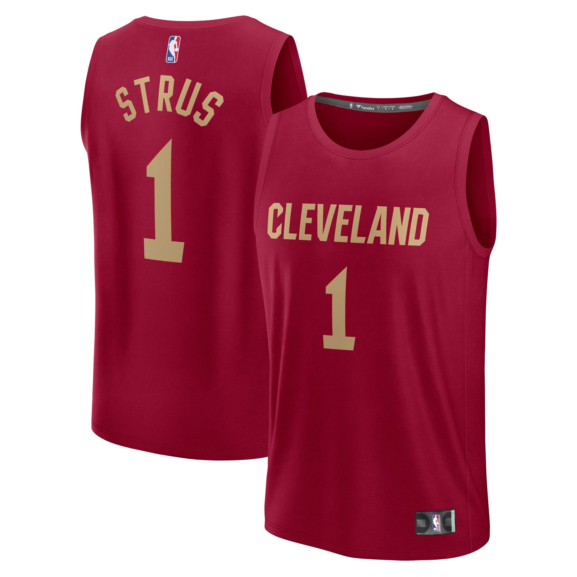 Max Strus Cleveland Cavaliers Fanatics Youth Fast Break Player Jersey - Icon Edition - Wine