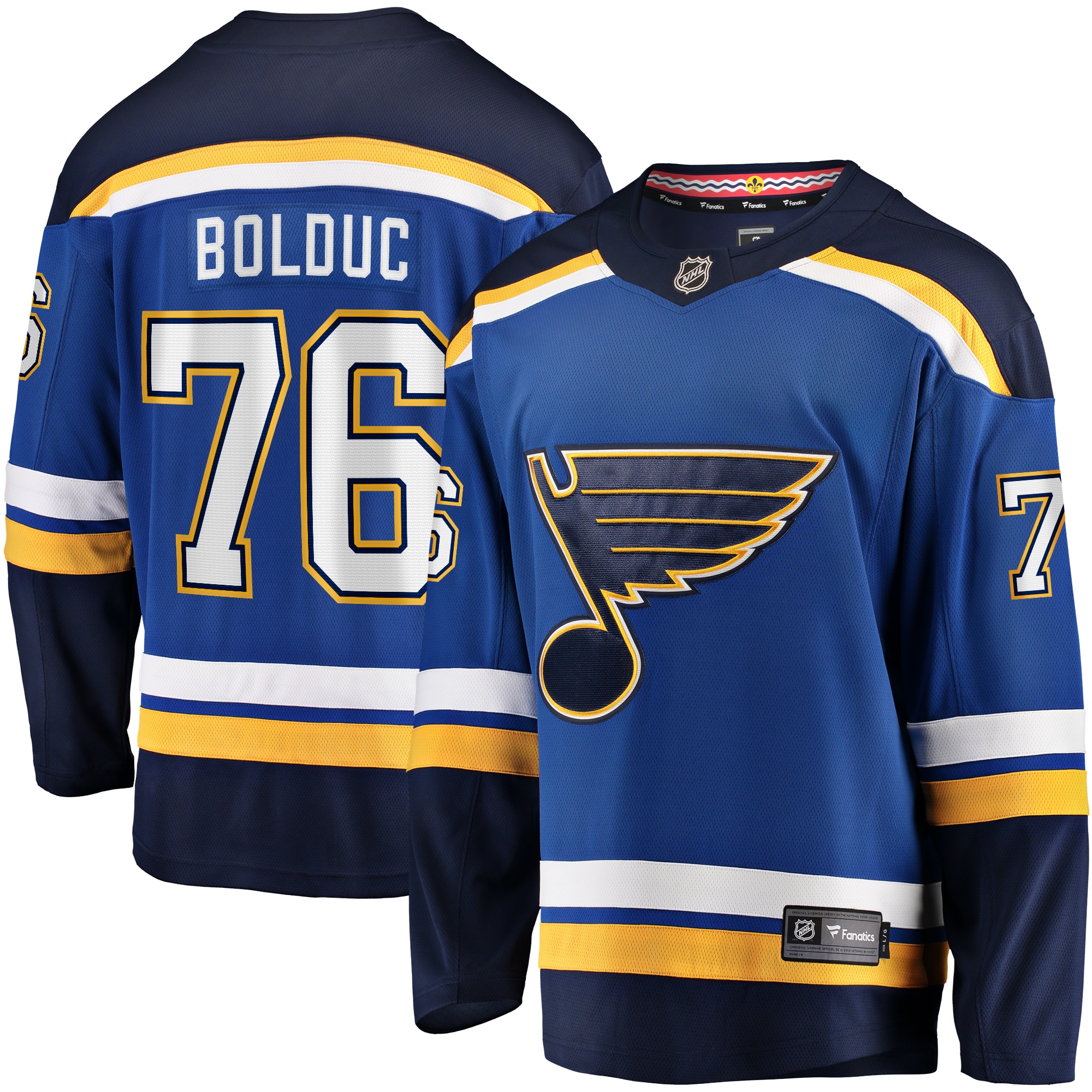 Zack Bolduc St. Louis Blues Fanatics Home Premier Breakaway Player Jersey - Blue