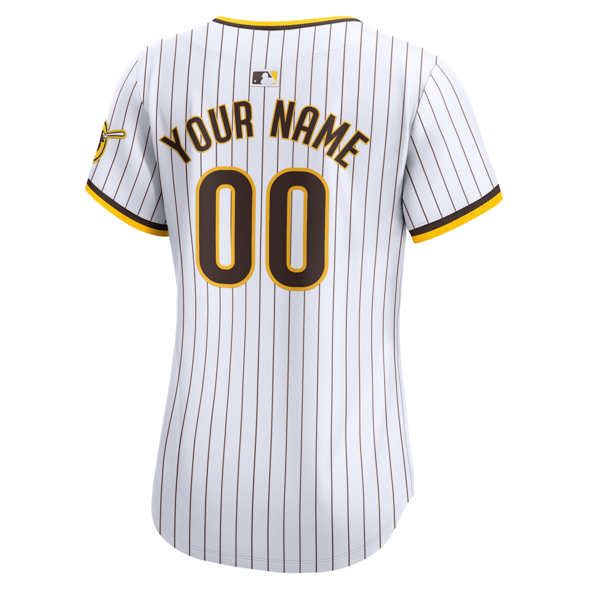 San Diego Padres  Women's Home Limited Custom Jersey - White