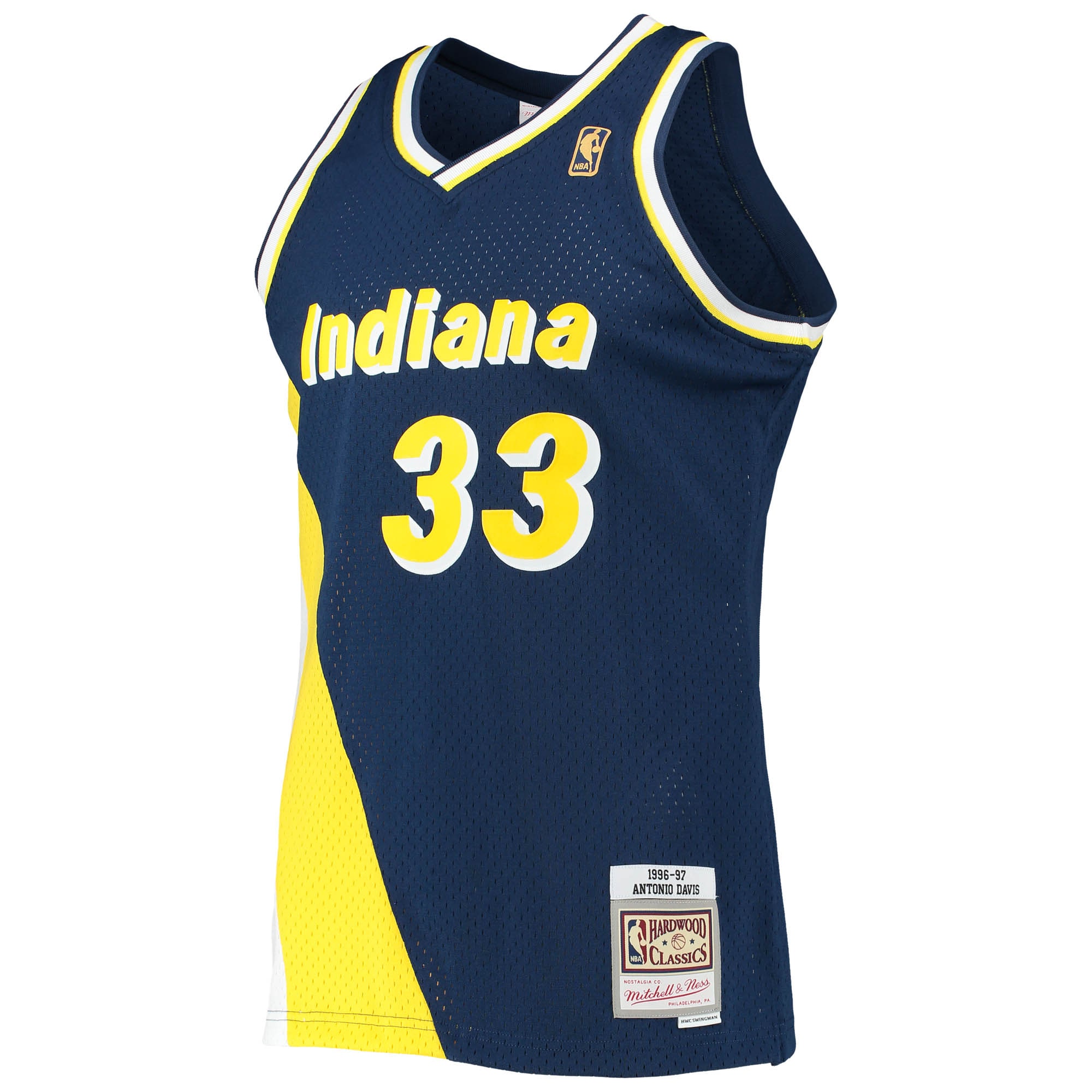 Antonio Davis Indiana Pacers Mitchell & Ness 1996\/97 Hardwood Classics Swingman Jersey - Navy