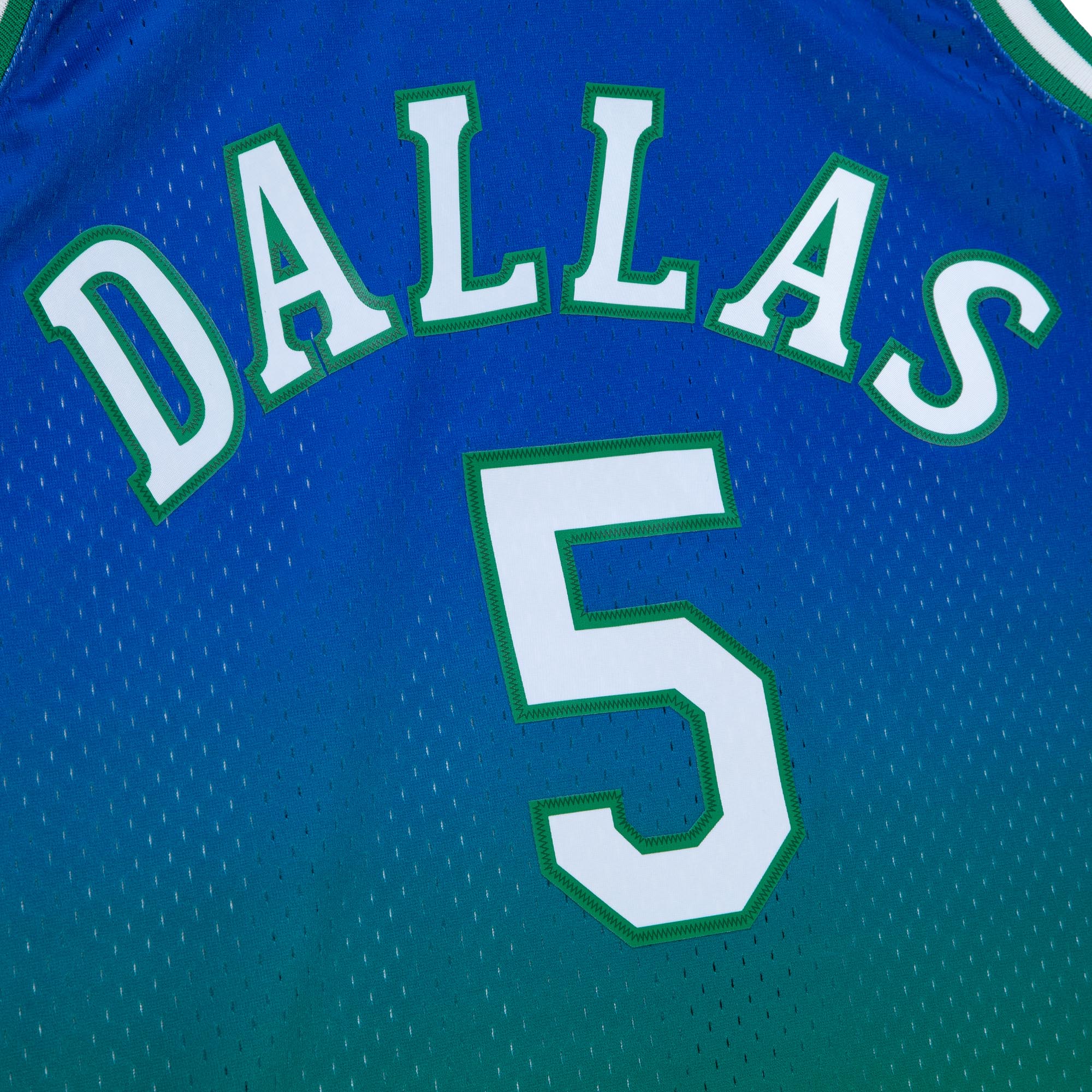 Jason Kidd Dallas Mavericks Mitchell & Ness 1994\/95 Hardwood Classics Fadeaway Swingman Player Jersey - Green\/Navy