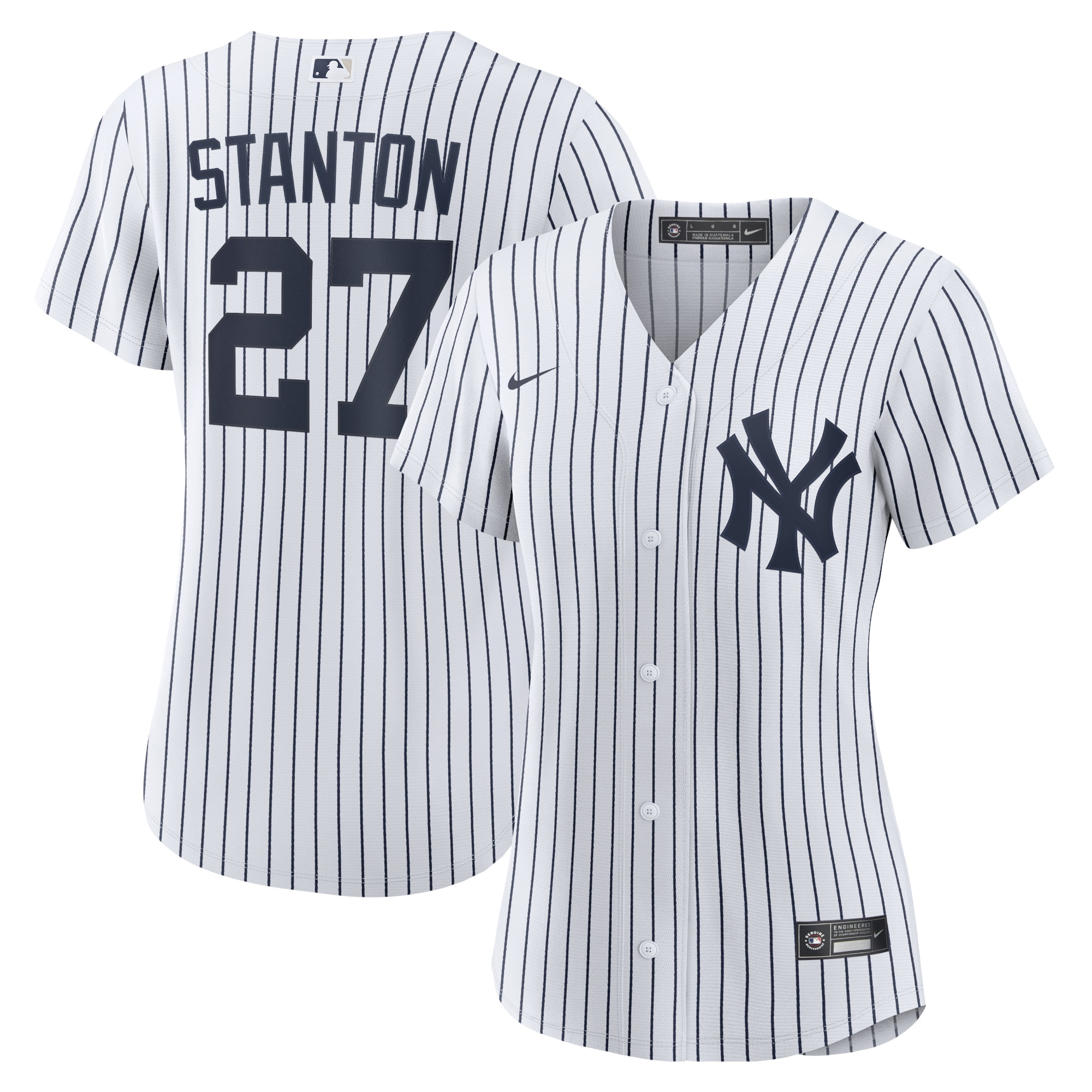 Giancarlo Stanton New York Yankees  Women's Home Replica Player Jersey - White
