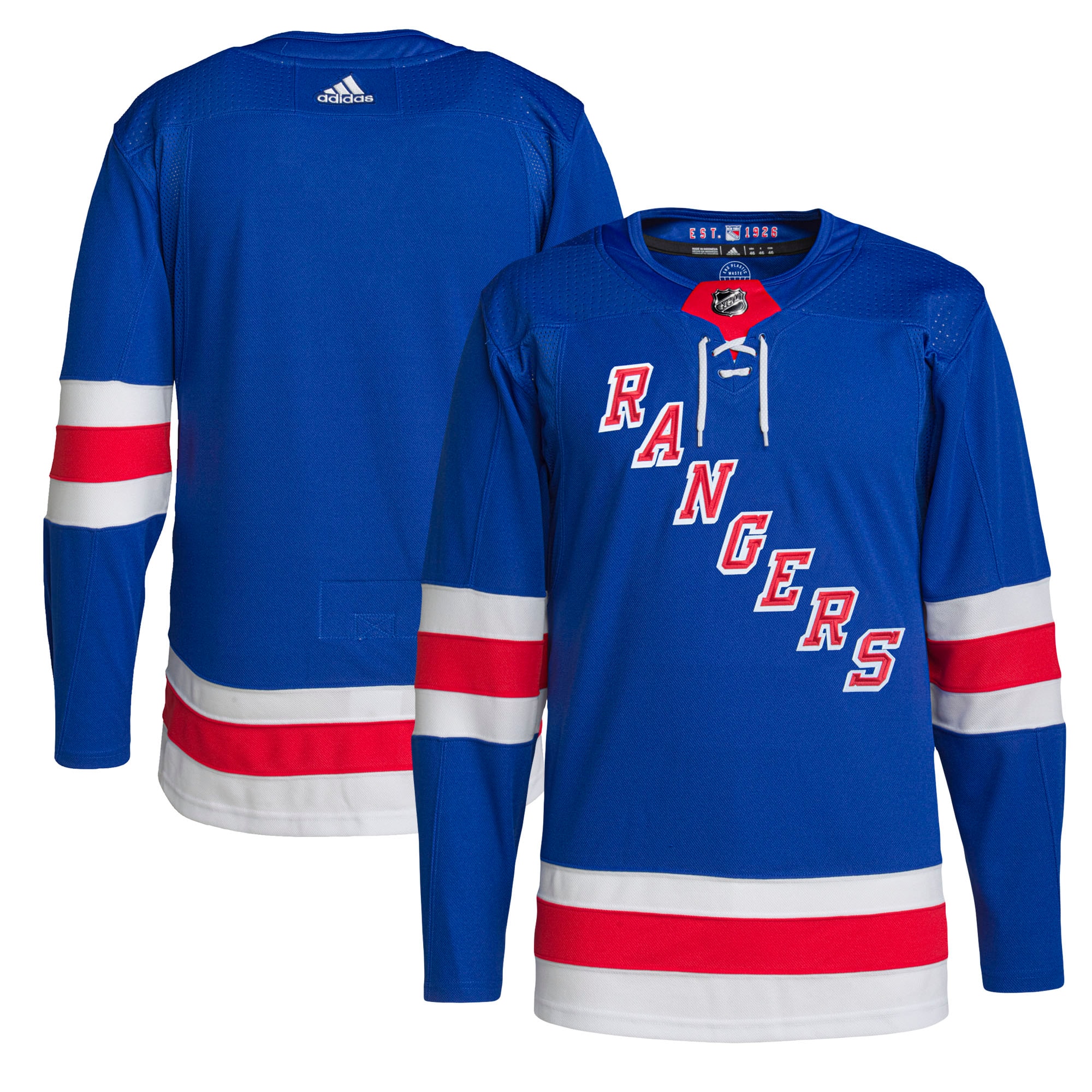 New York Rangers adidas Home Primegreen Authentic Jersey - Royal