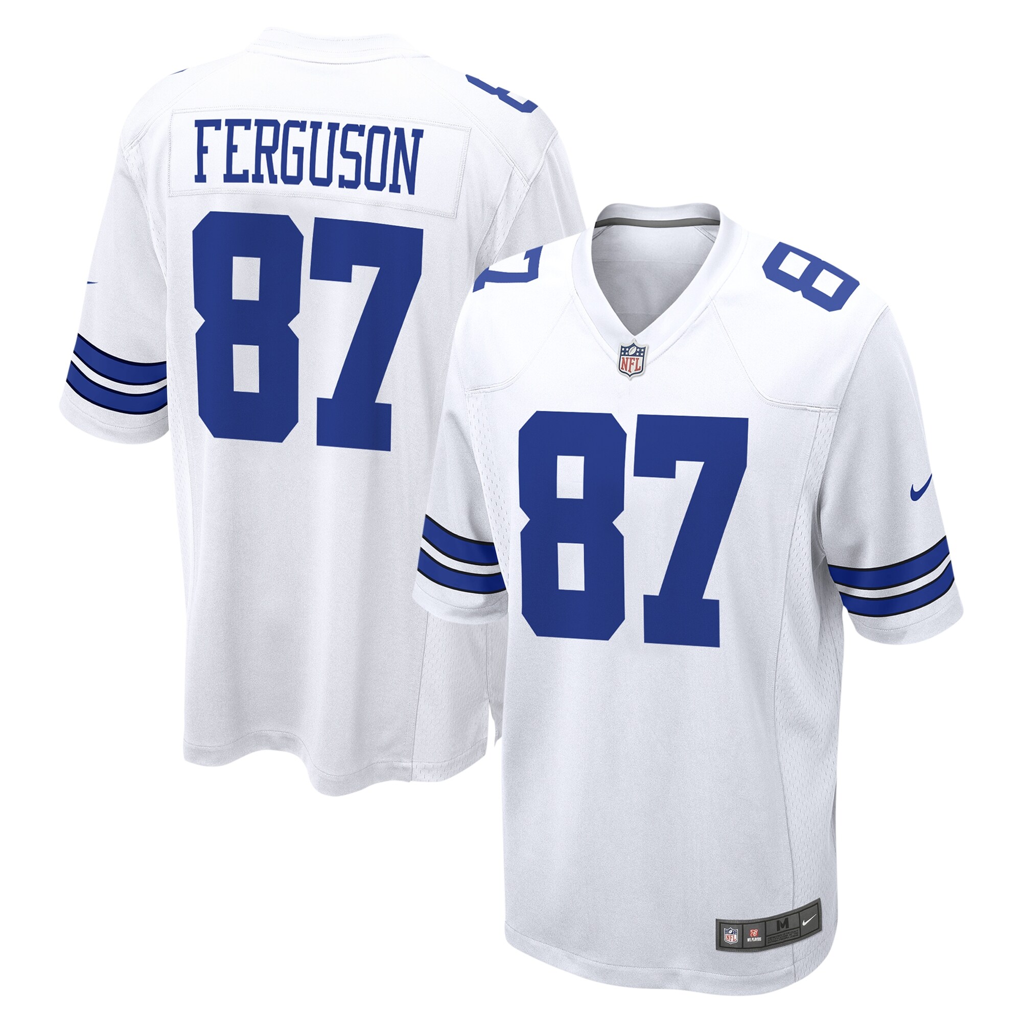 Jake Ferguson Dallas Cowboys  Game Jersey - White