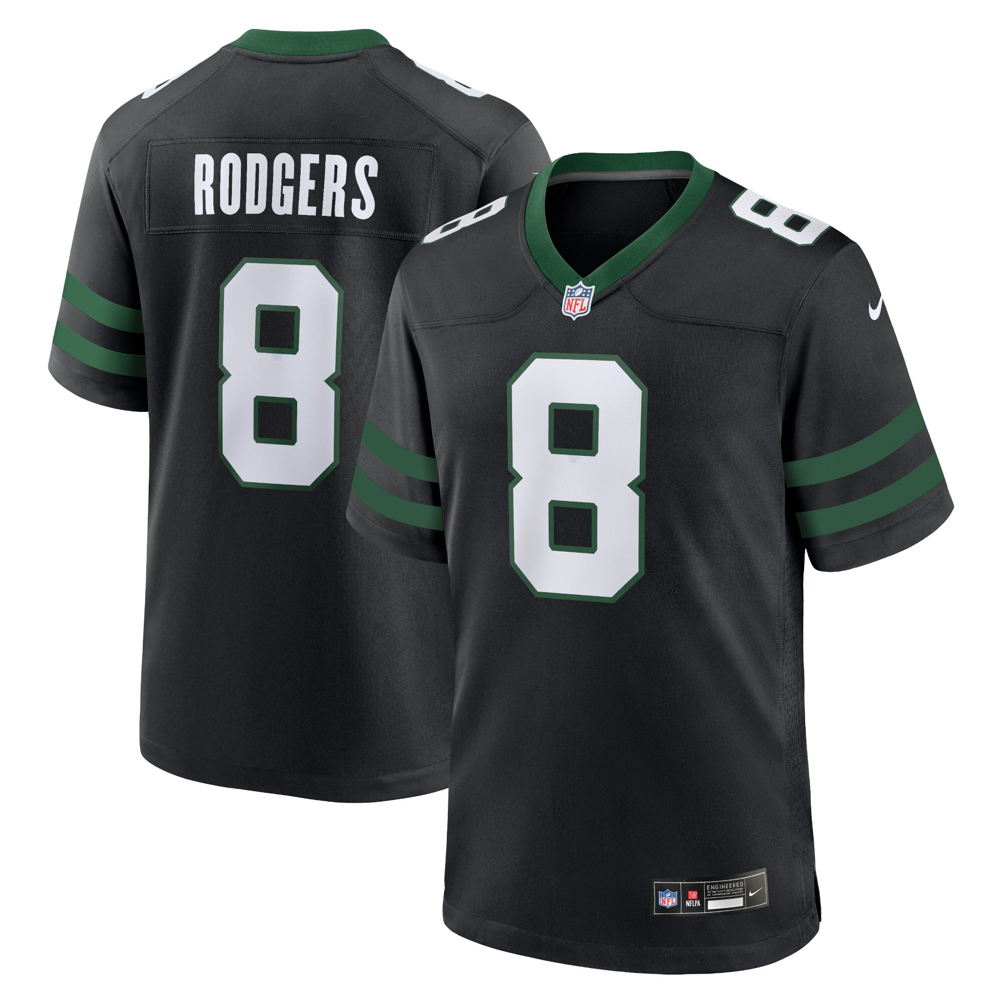 Aaron Rodgers New York Jets  Alternate Game Jersey - Legacy Black