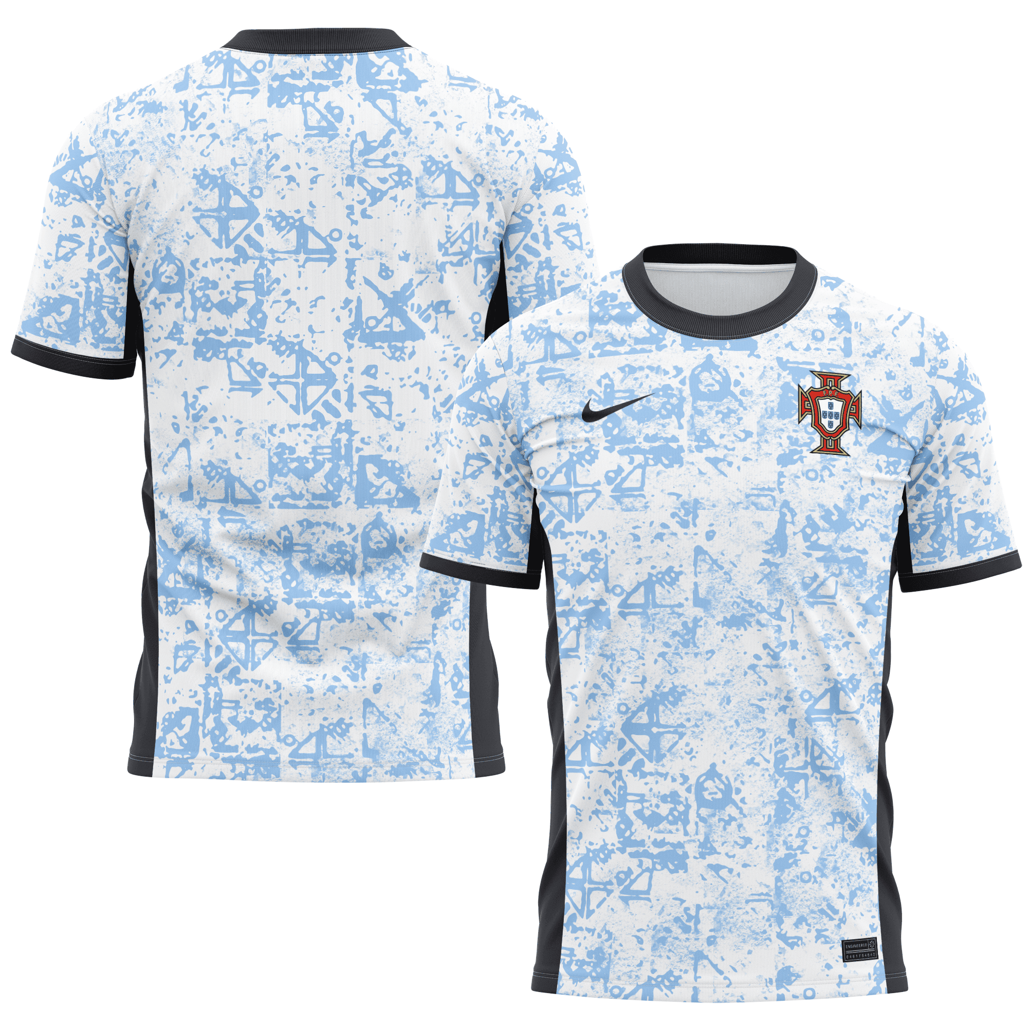 Portugal National Team 2024 Away Kits AOP T-shirt - Cream