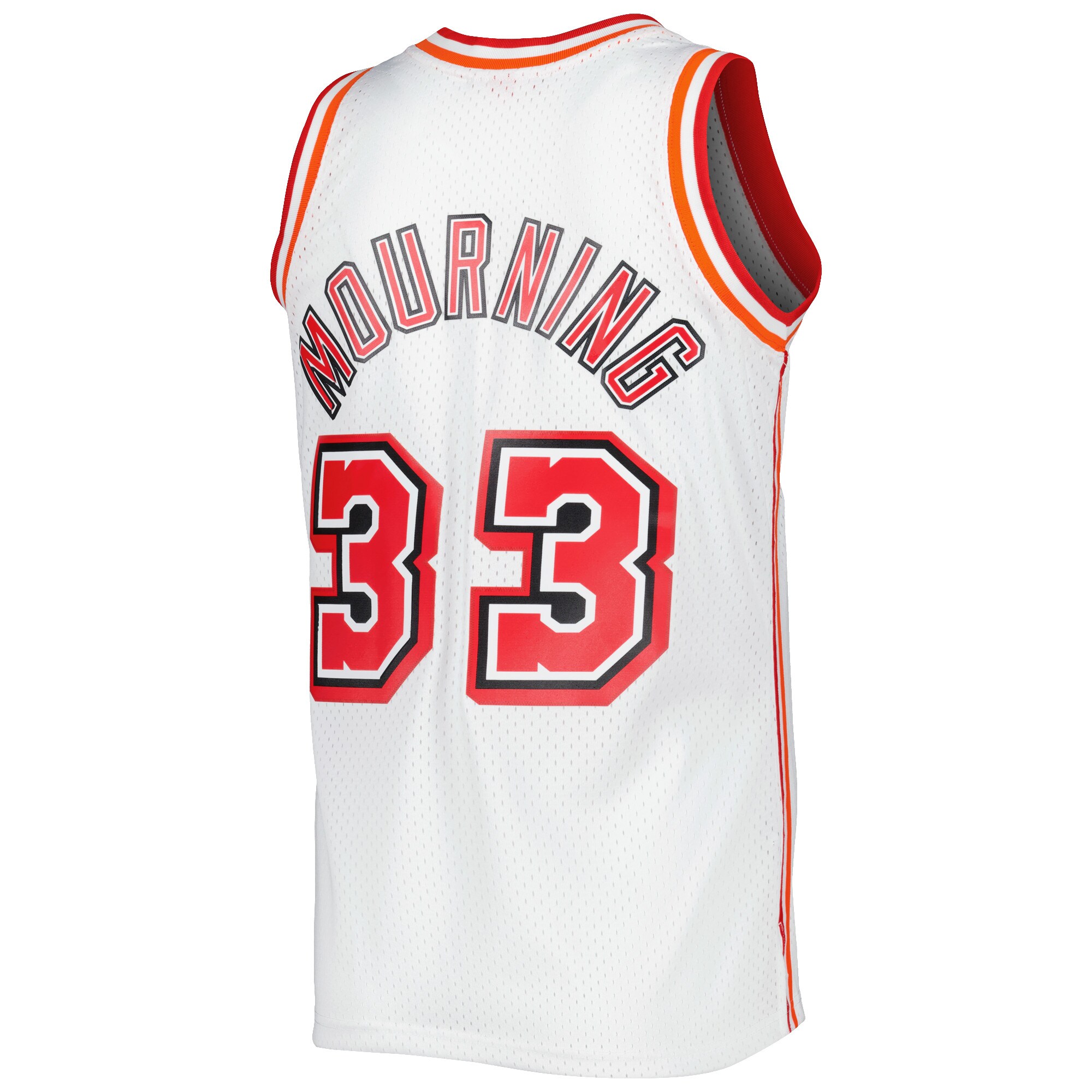 Alonzo Mourning Miami Heat Mitchell & Ness Hardwood Classics Swingman Jersey - White