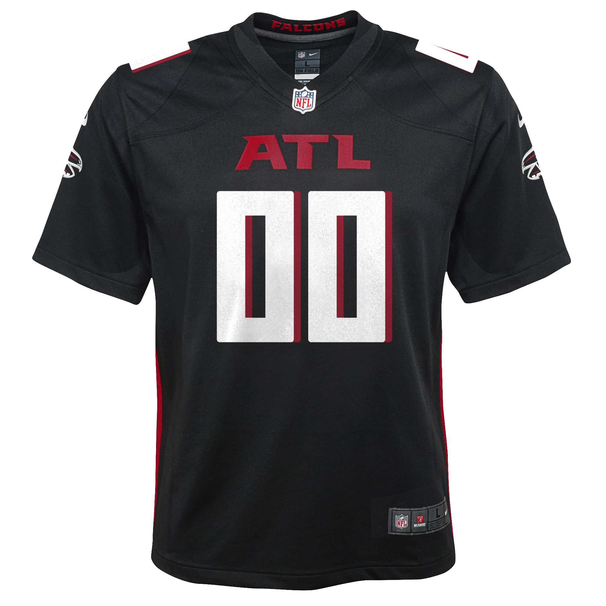 Atlanta Falcons  Youth Custom Game Jersey - Black