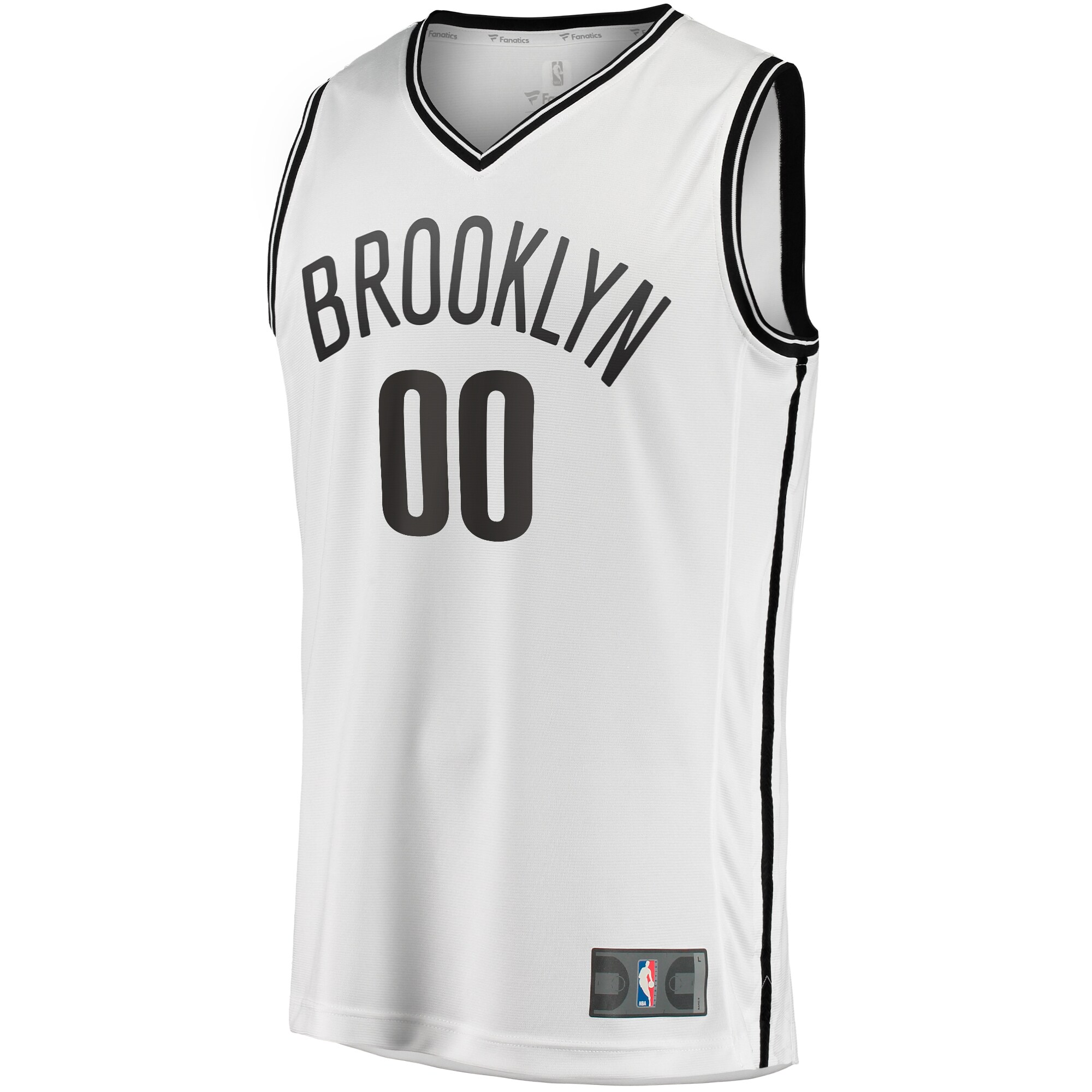 Brooklyn Nets Fanatics Fast Break Custom Replica Jersey - Association Edition - White