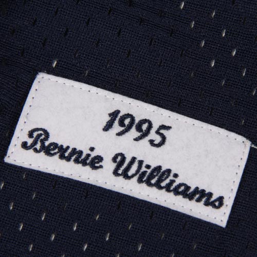 Bernie Williams New York Yankees Mitchell & Ness Cooperstown Mesh Batting Practice Jersey - Navy