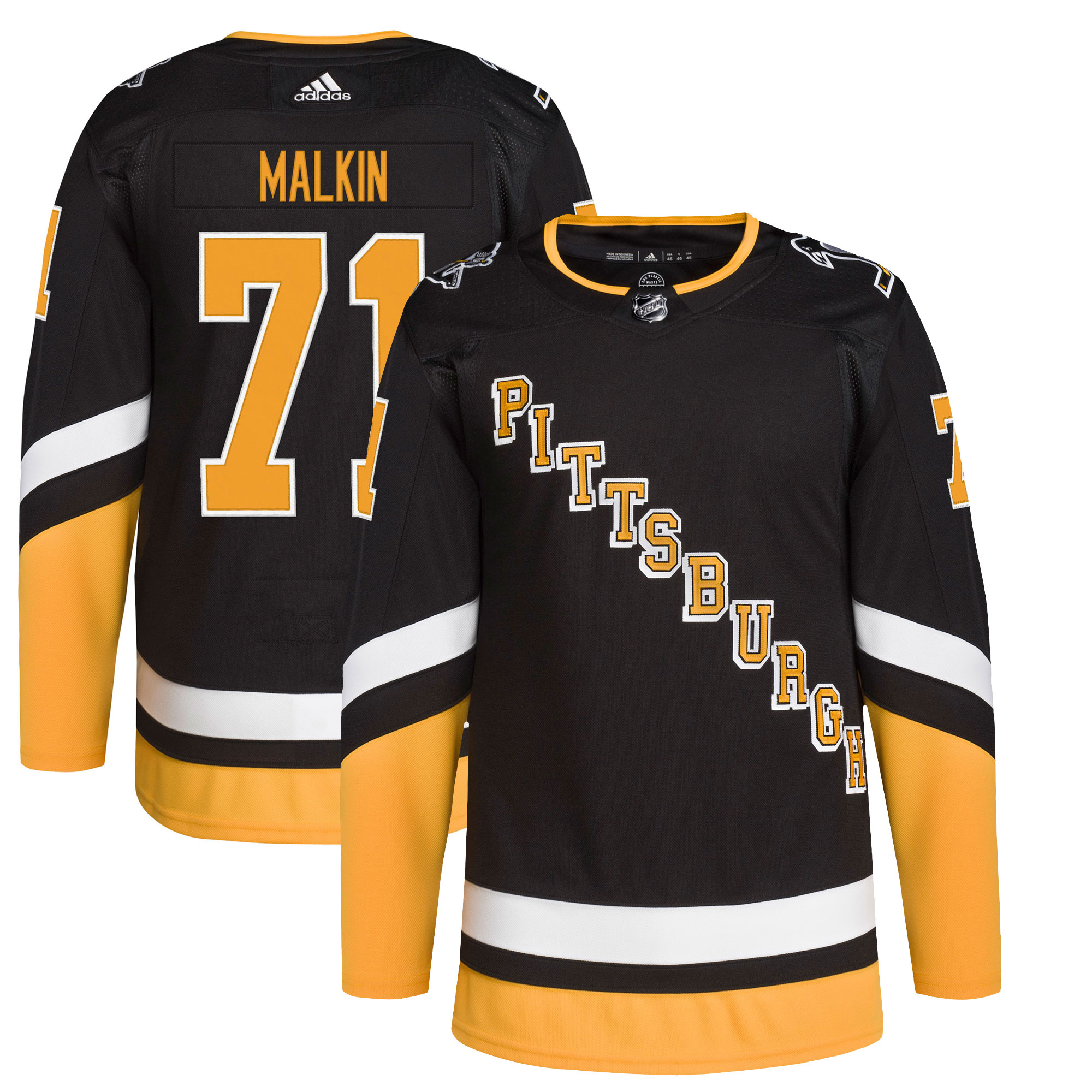 Evgeni Malkin Pittsburgh Penguins adidas Alternate Primegreen Authentic Player Jersey - Black