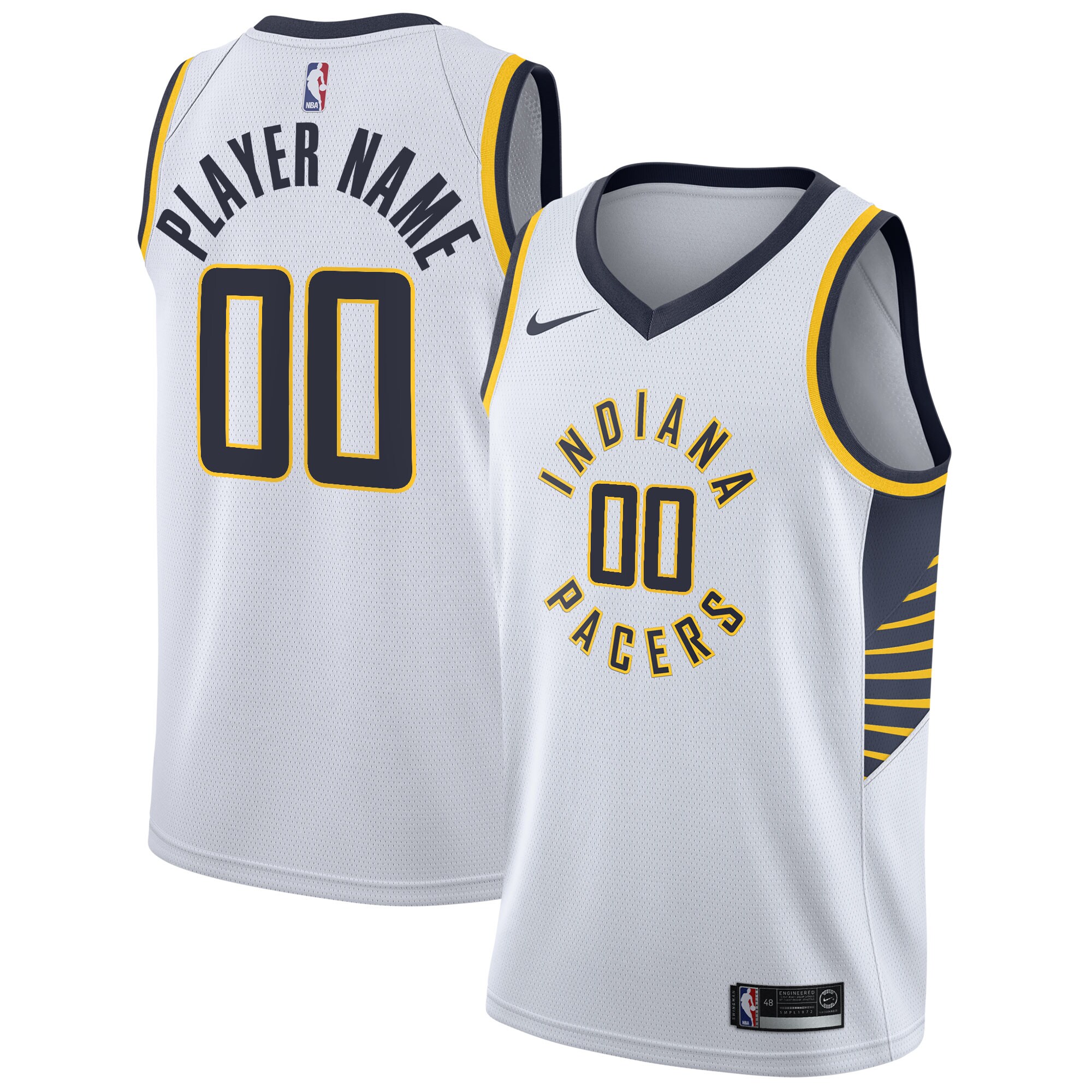 Indiana Pacers  2020\/21 Swingman Custom Jersey - Association Edition - White