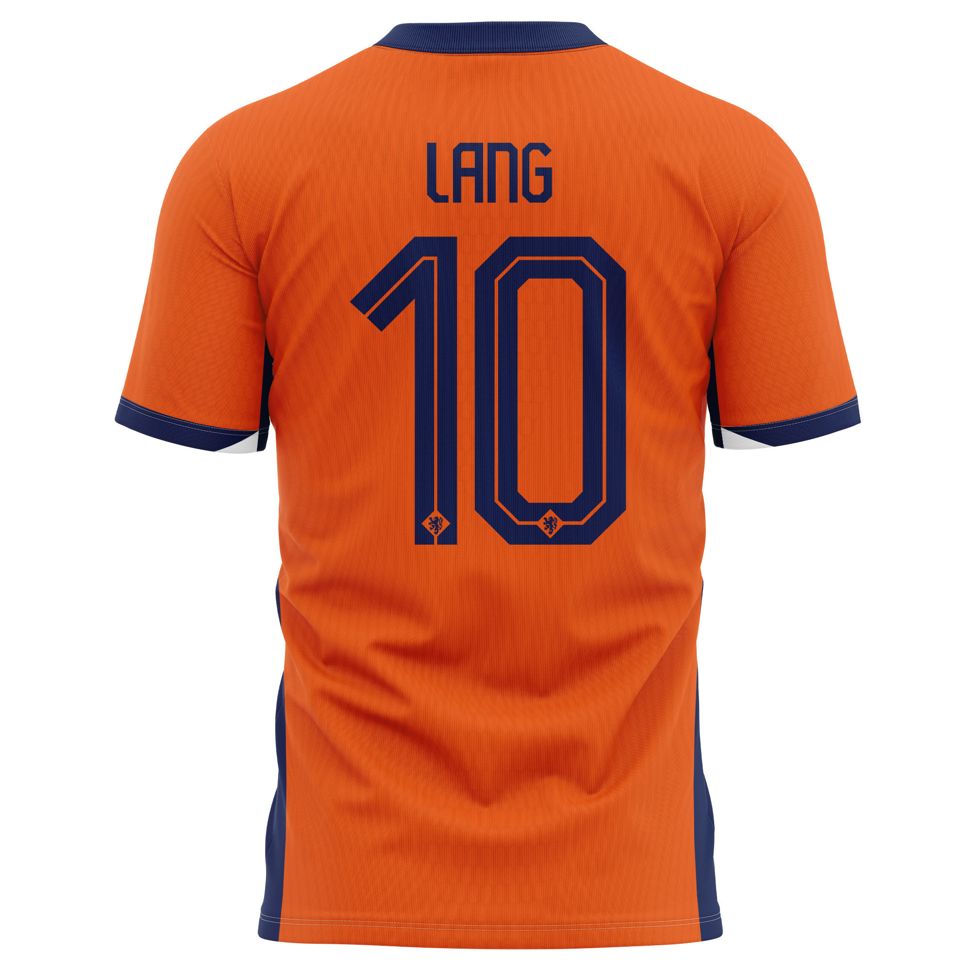 Noa Lang 10 Netherlands National Team 2024 Home Kits AOP T-shirt - Orange