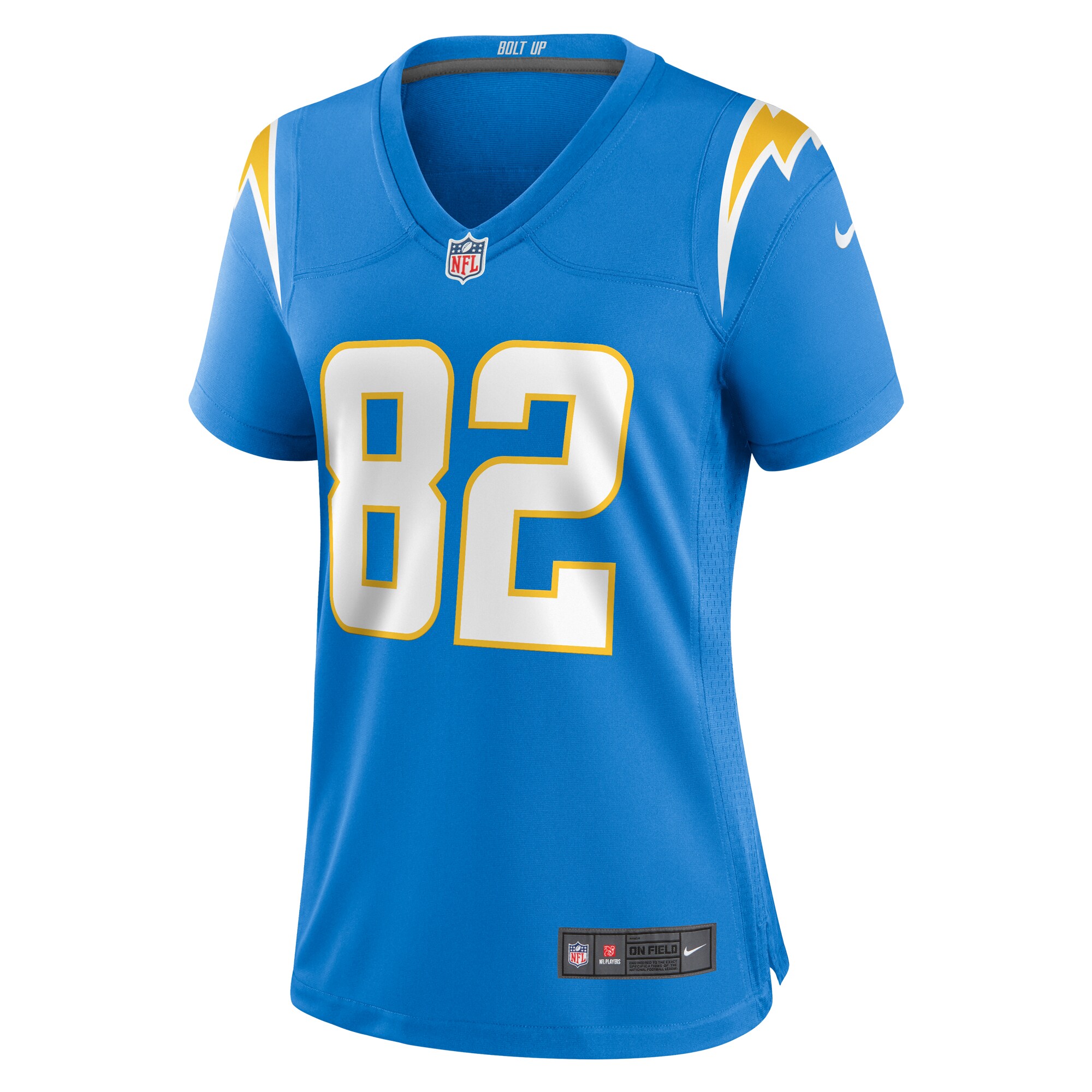 Brenden Rice Los Angeles Chargers  Women's  Game Jersey -  Powder Blue
