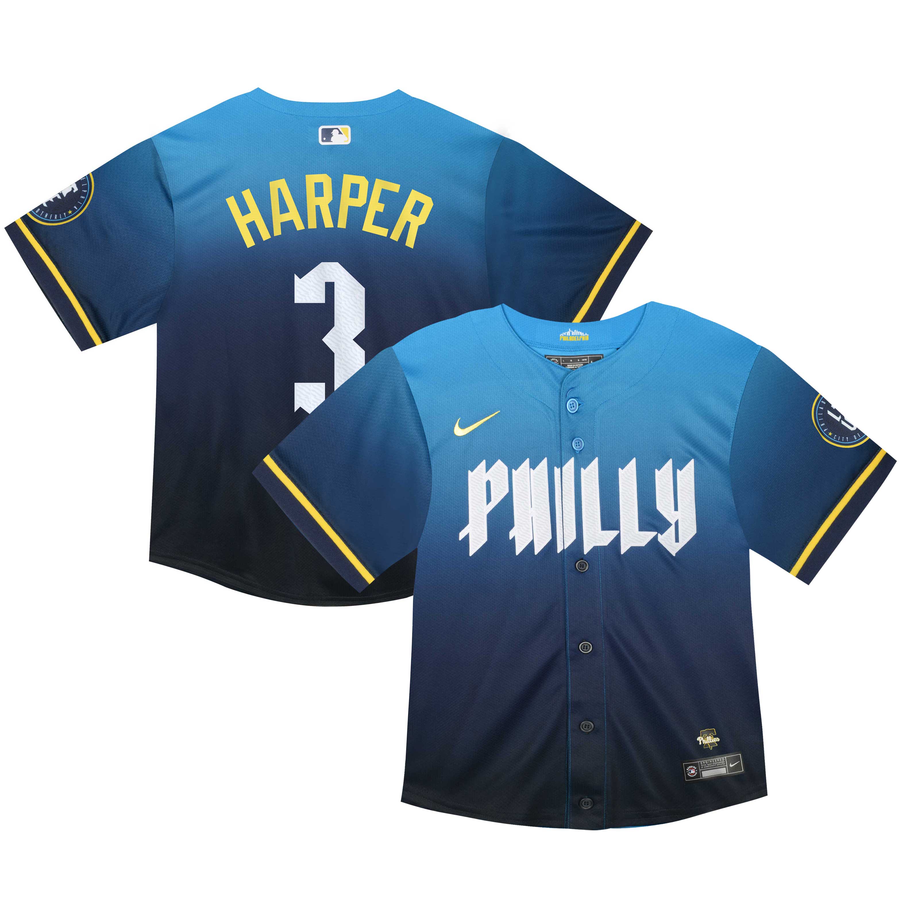 Bryce Harper Philadelphia Phillies  Infant 2024 City Connect Limited Player Jersey - Blue
