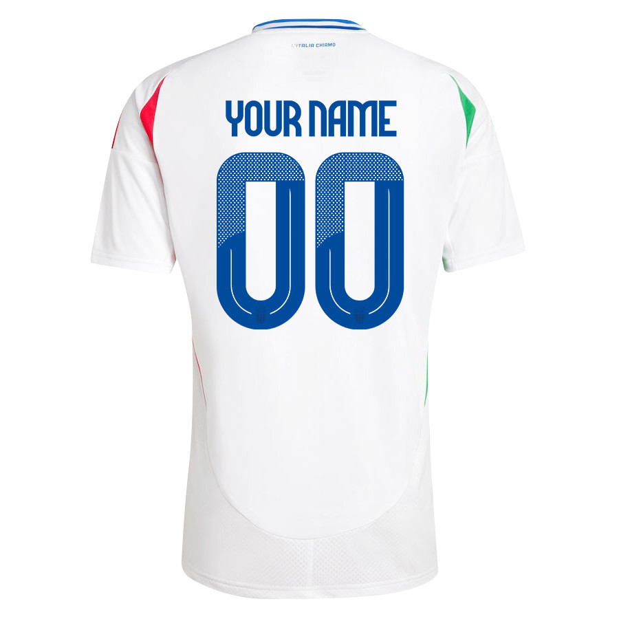 Italy National Team 2024/25 Away Custom Men Jersey - White