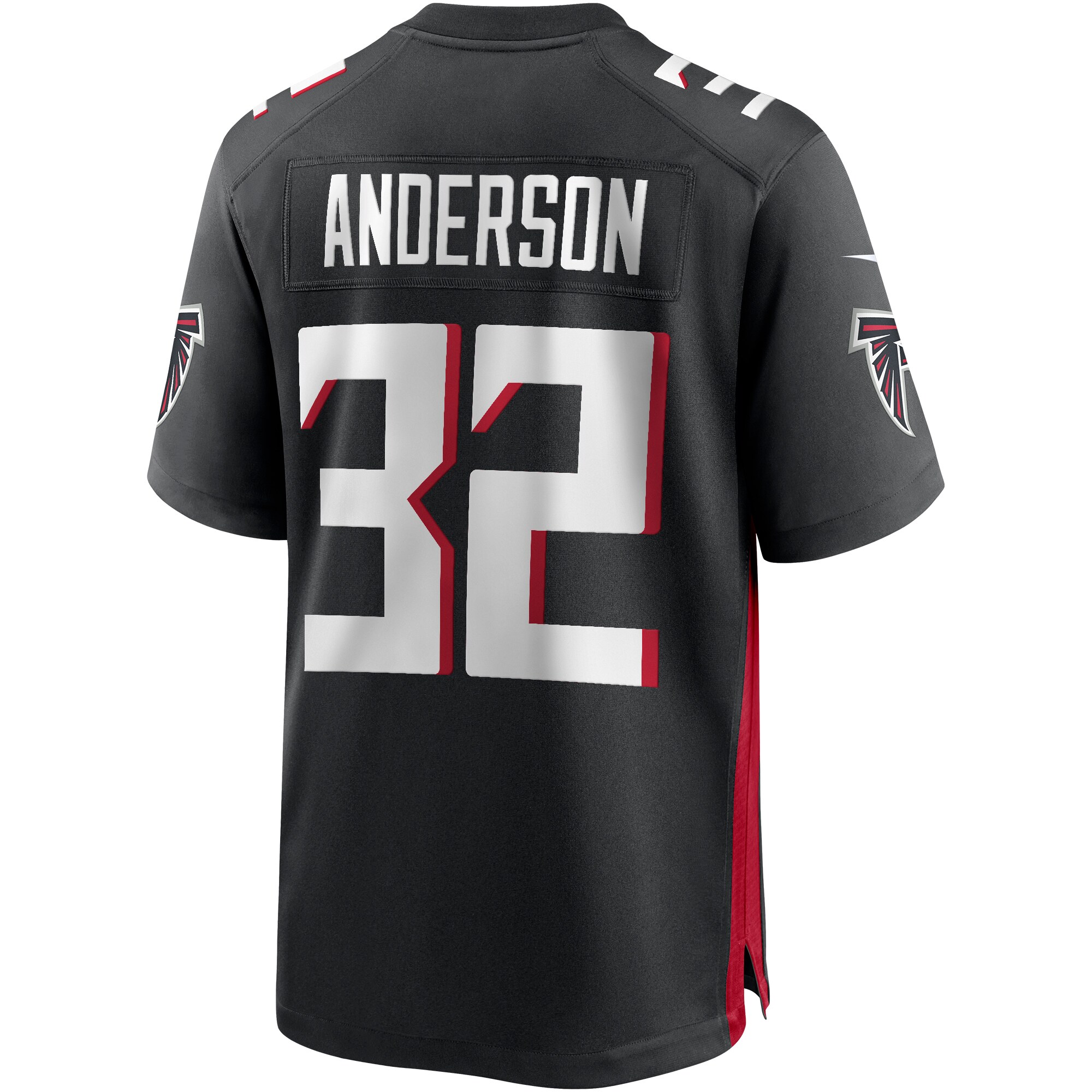 Jamal Anderson Atlanta Falcons  Game Retired Player Jersey - Black