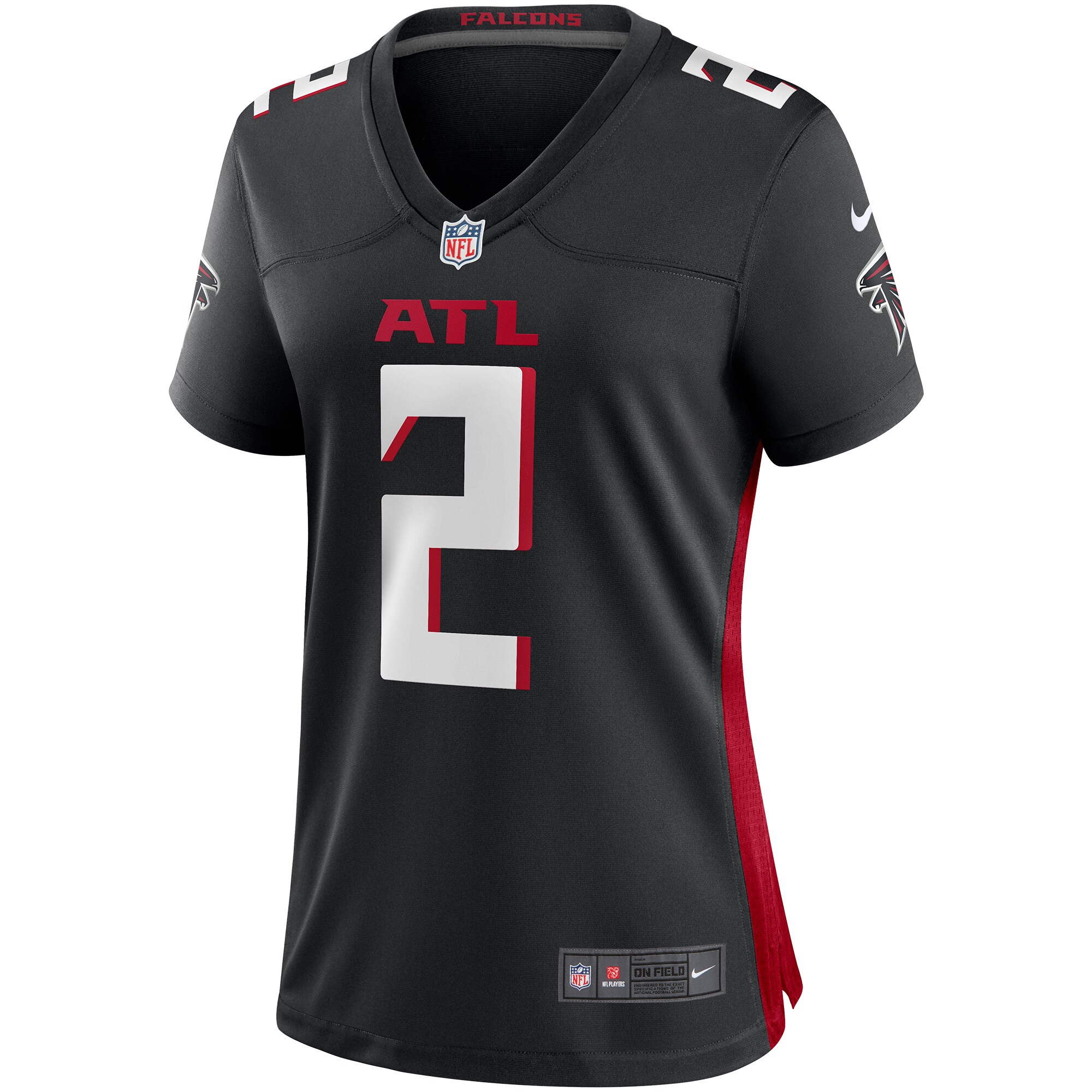Matt Ryan Atlanta Falcons  Women's Player Game Jersey - Black