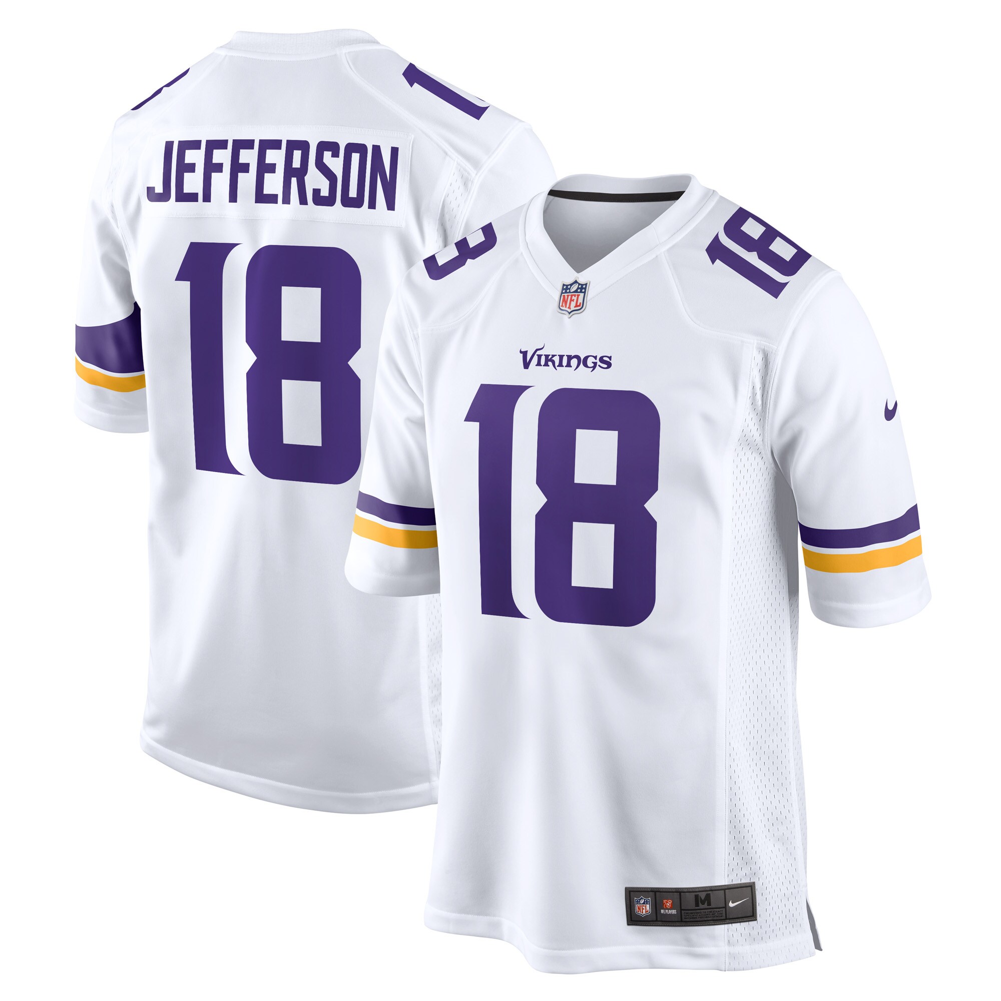 Justin Jefferson Minnesota Vikings  Game Player Jersey - White