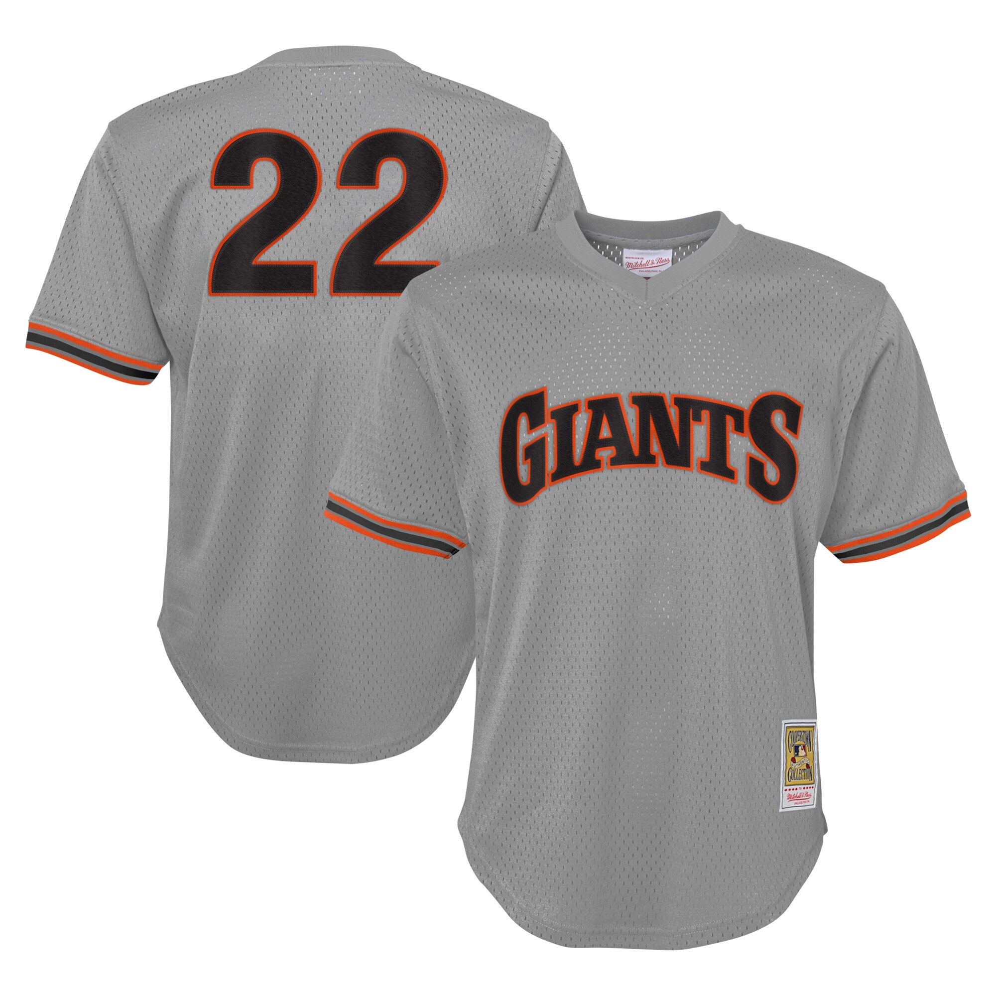 Will Clark San Francisco Giants Mitchell & Ness Youth Cooperstown Collection\u00c2\u00a0Mesh Batting Practice Jersey - Gray