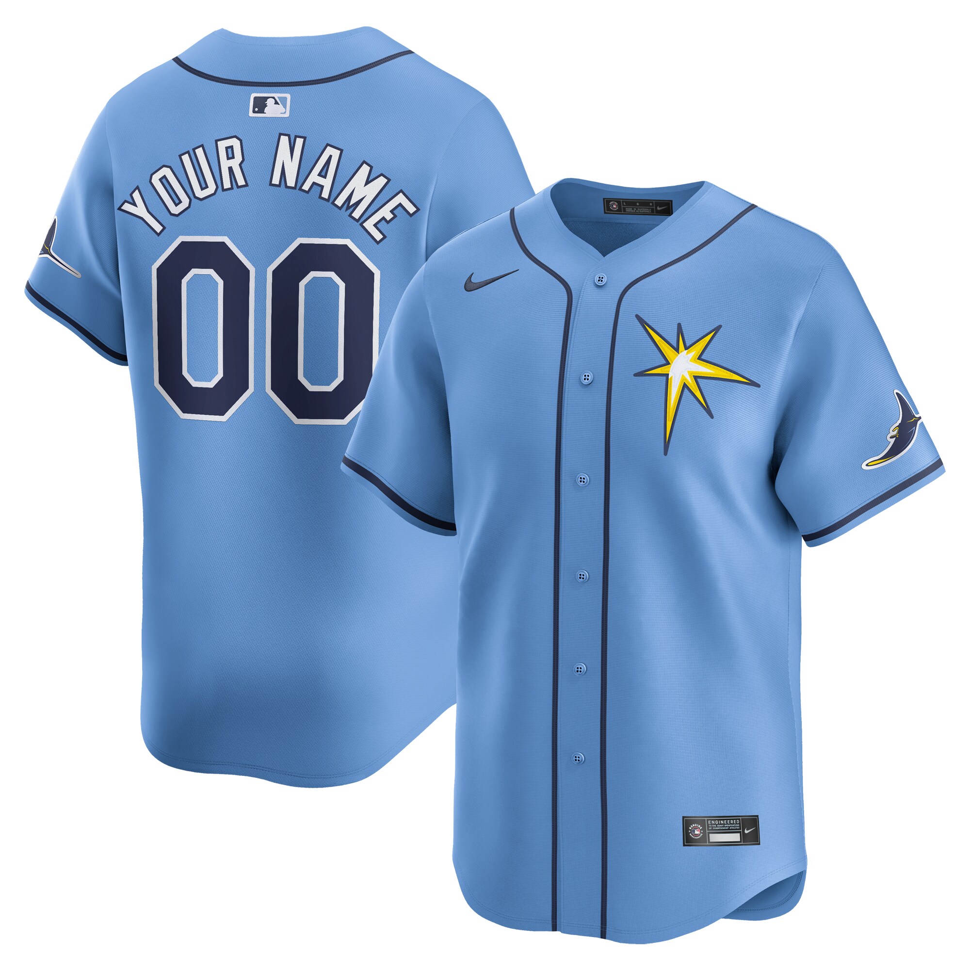 Tampa Bay Rays   Alternate Limited Custom Jersey\u00c2\u00a0\u00e2\u20ac\u201c Light Blue
