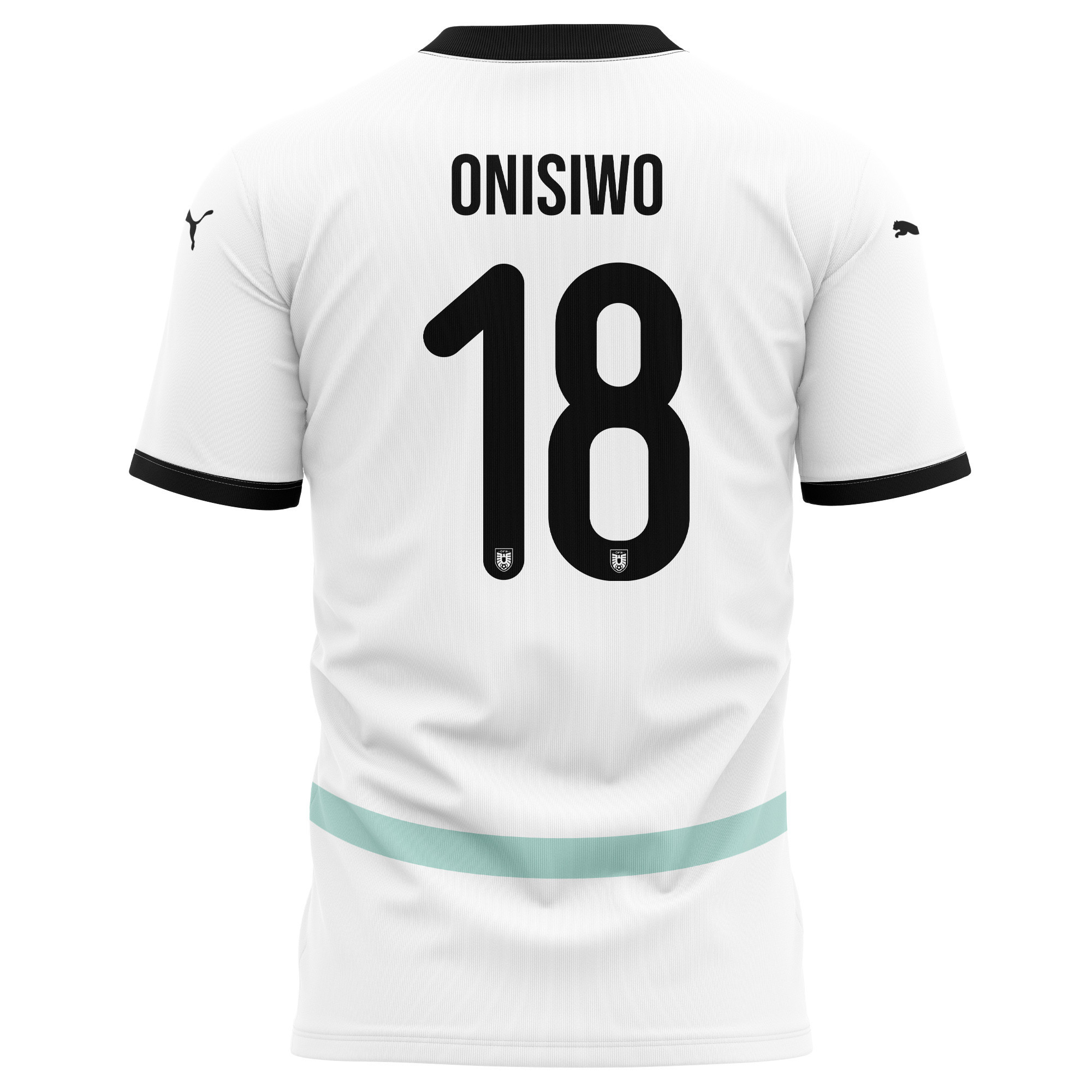 Karim Onisiwo 18 Austria National Team 2024/25 Away Kits AOP T-shirt - White