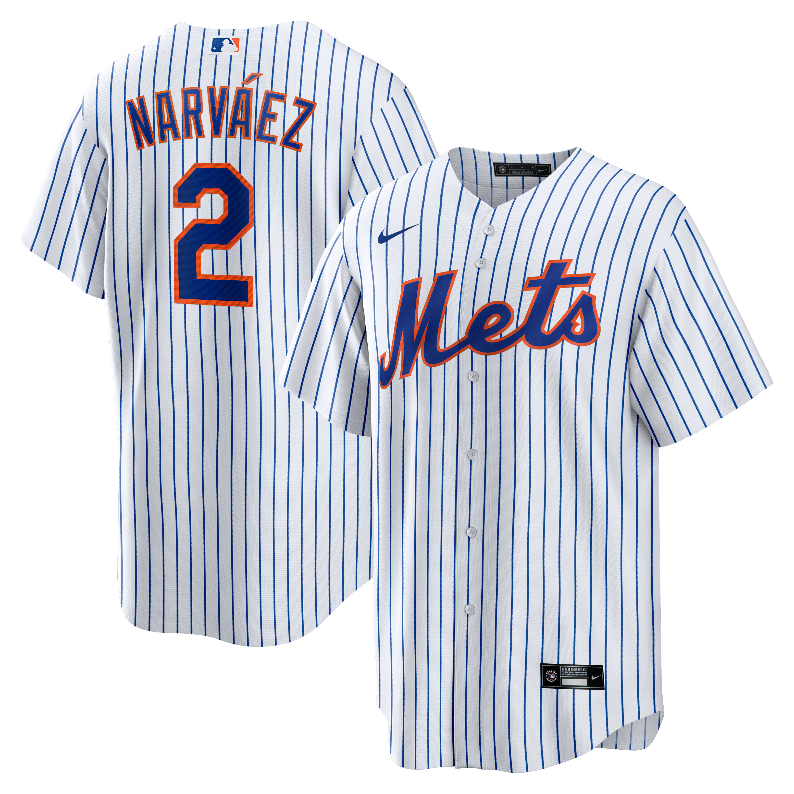 Omar Narv\u00c3\u00a1ez New York Mets  Home  Replica Player Jersey - White