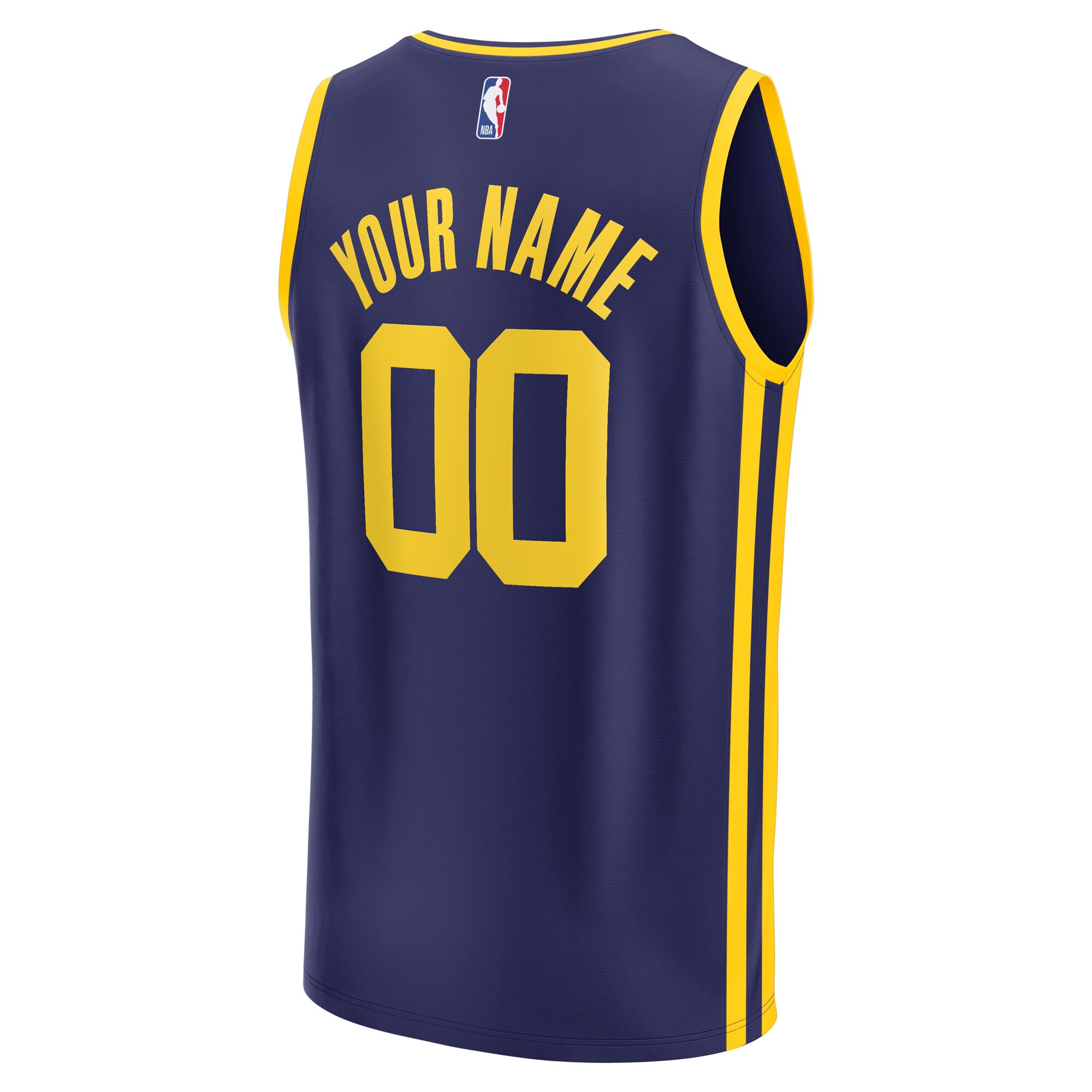 Golden State Warriors Fanatics Youth Fast Break Replica Custom Jersey - Statement Edition - Navy