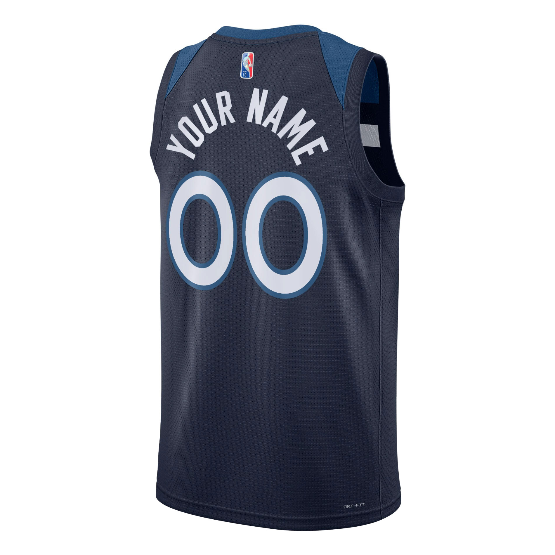 Minnesota Timberwolves  2021\/22 Diamond Swingman Custom Jersey - Icon Edition - Navy