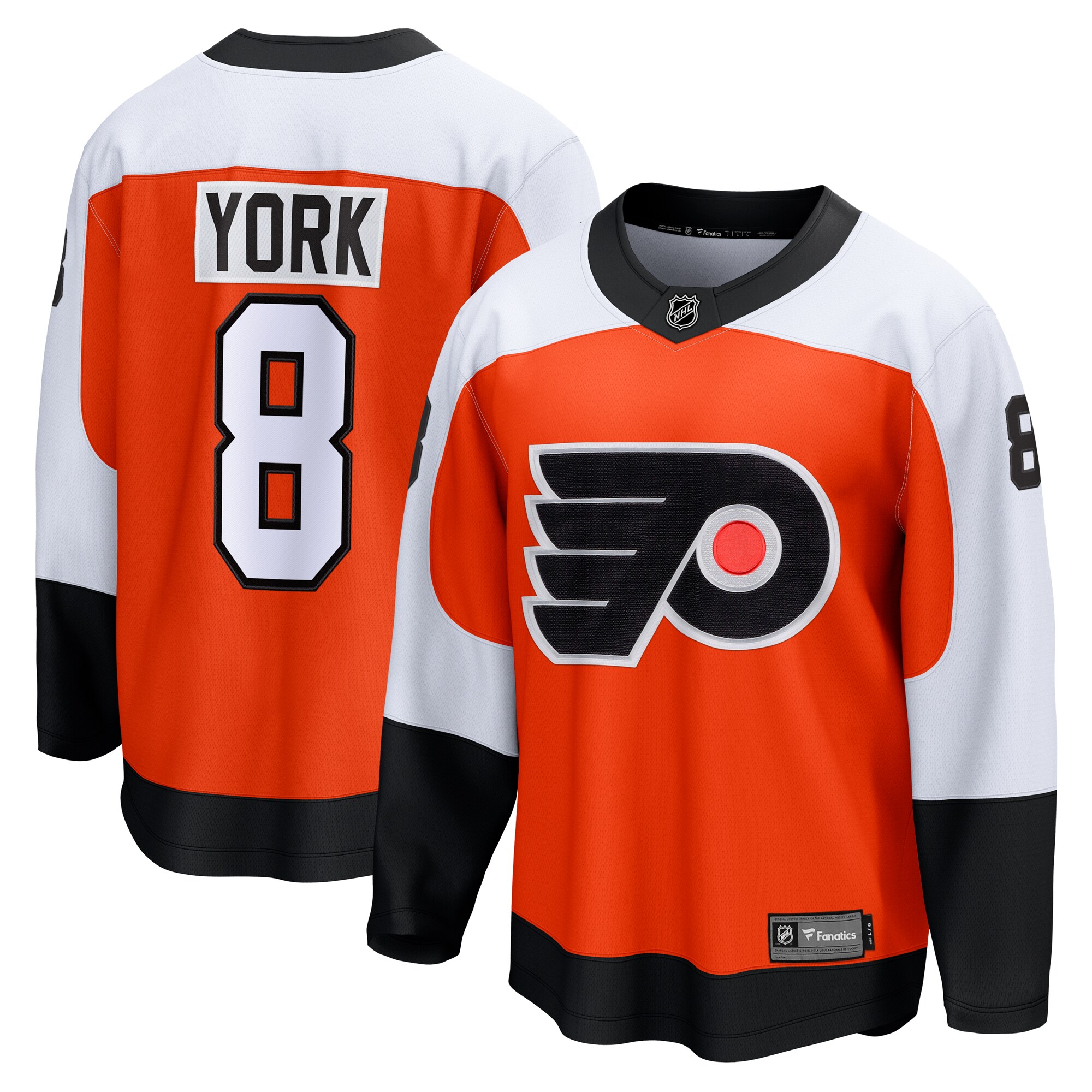 Cam York Philadelphia Flyers Fanatics Home Breakaway Jersey - Orange