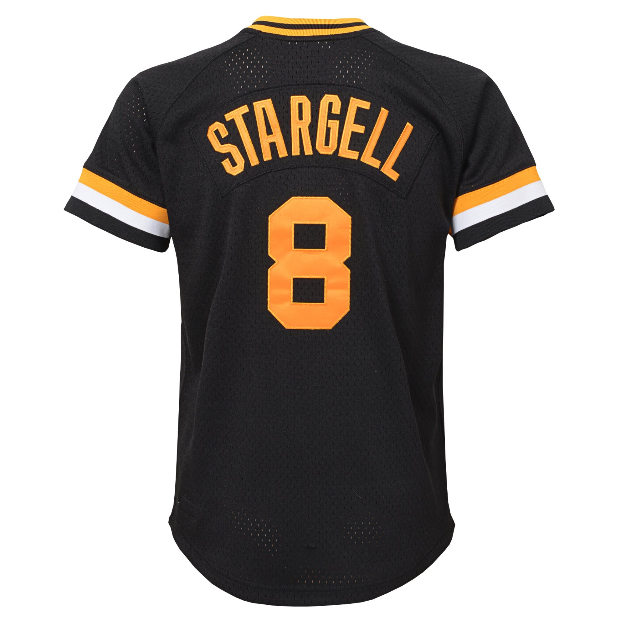 Willie Stargell Pittsburgh Pirates Mitchell & Ness Youth Cooperstown Collection\u00c2\u00a0Mesh Batting Practice Jersey - Black