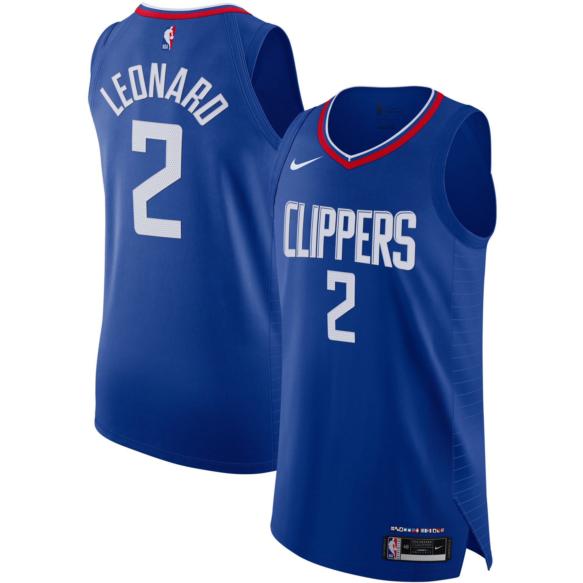 Kawhi Leonard LA Clippers  Authentic Jersey - Icon Edition - Royal
