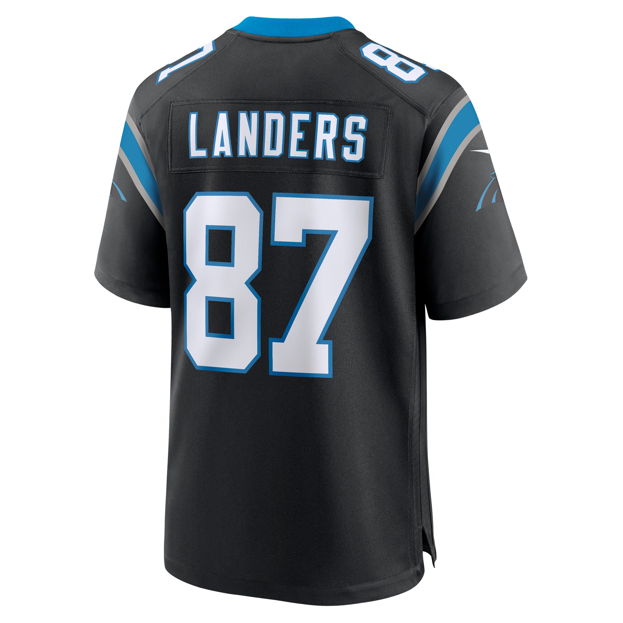 Matt Landers Carolina Panthers  Game Jersey - Black