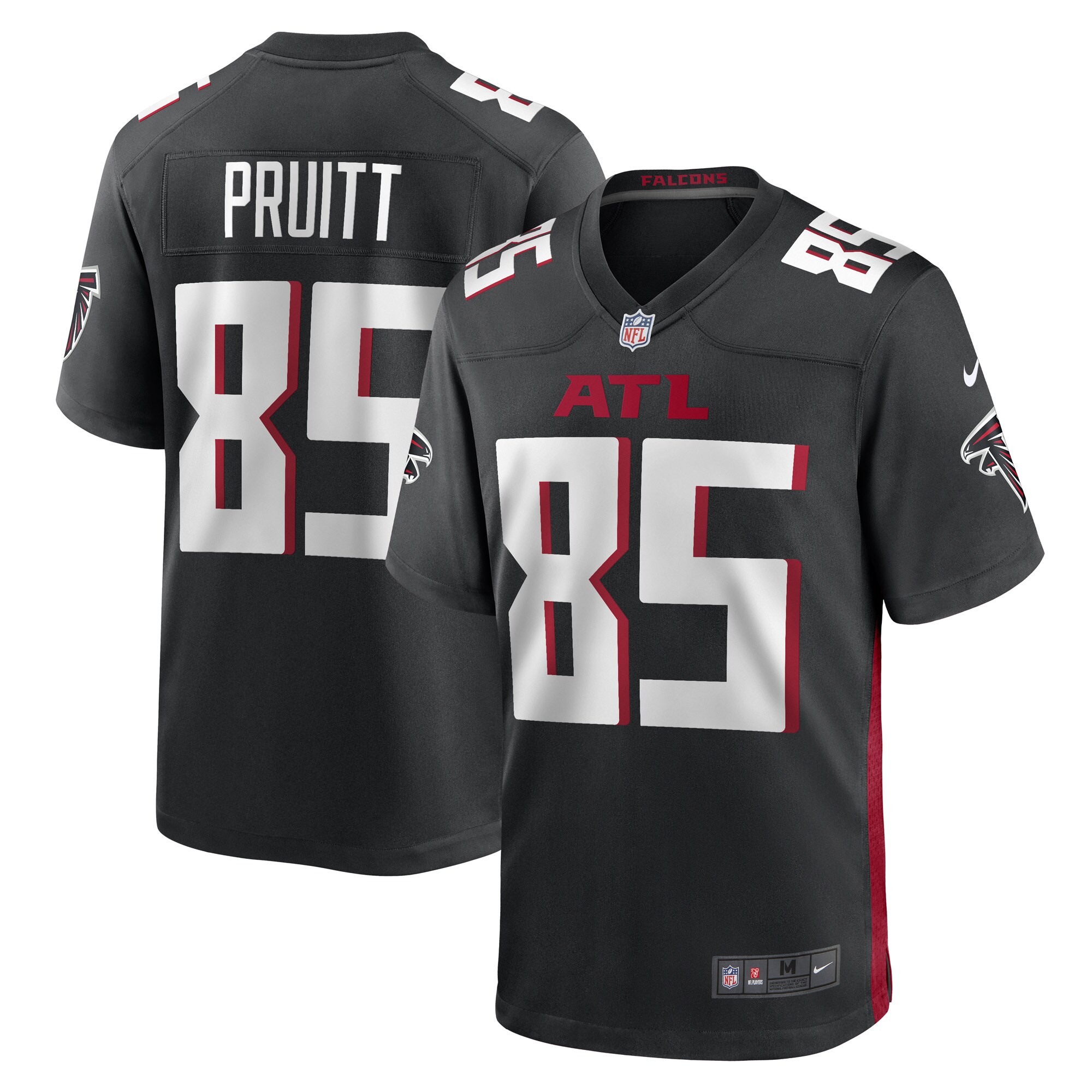 MyCole Pruitt Atlanta Falcons  Game Player Jersey - Black