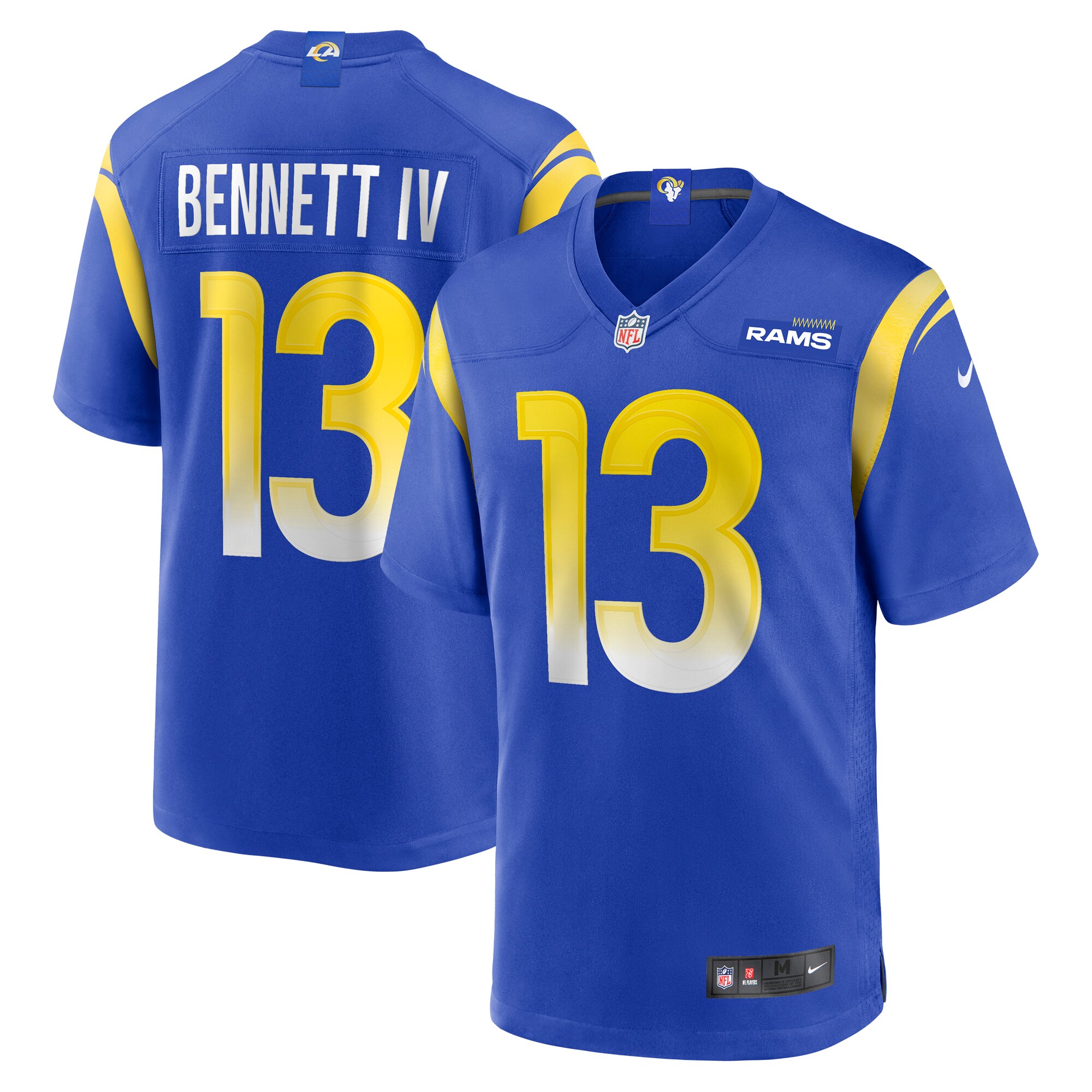 Stetson Bennett Los Angeles Rams  Team Game Jersey - Royal