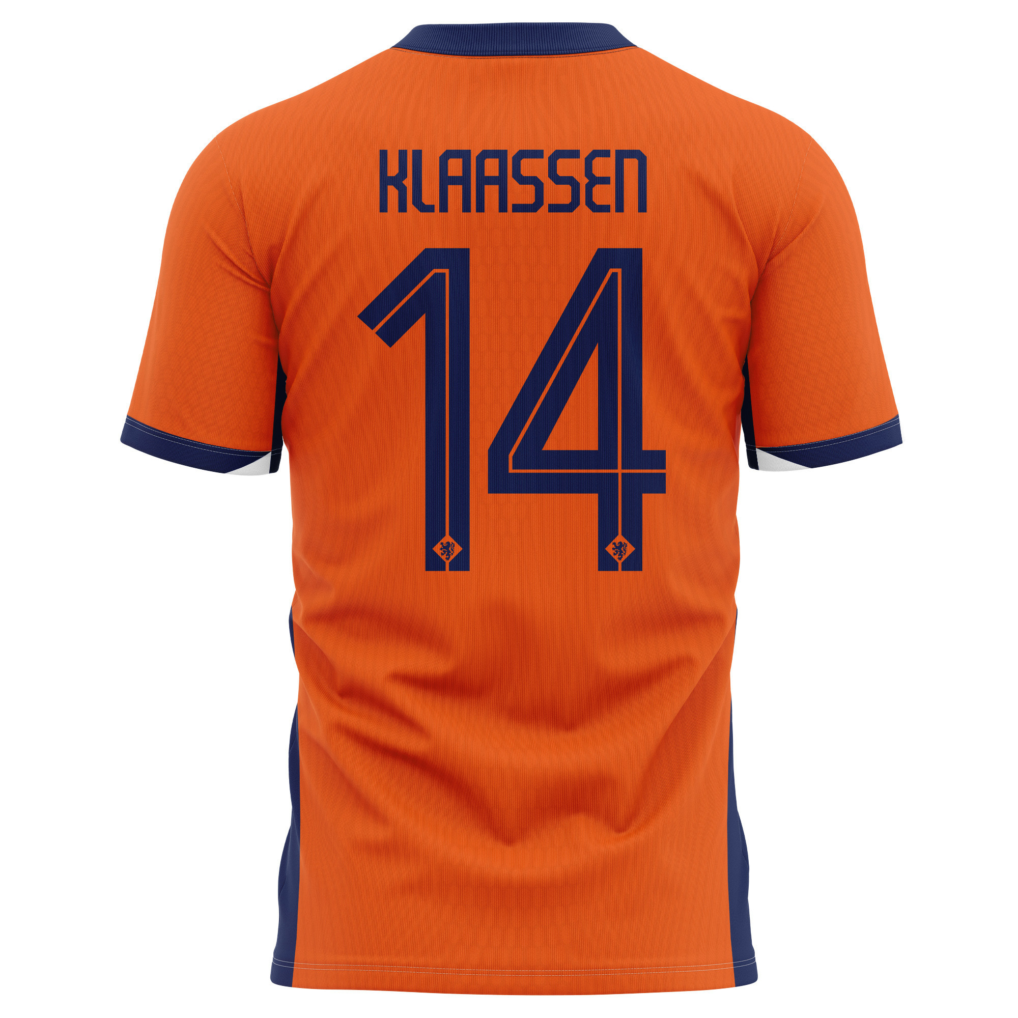 Davy Klaassen 14 Netherlands National Team 2024 Home Kits AOP T-shirt - Orange