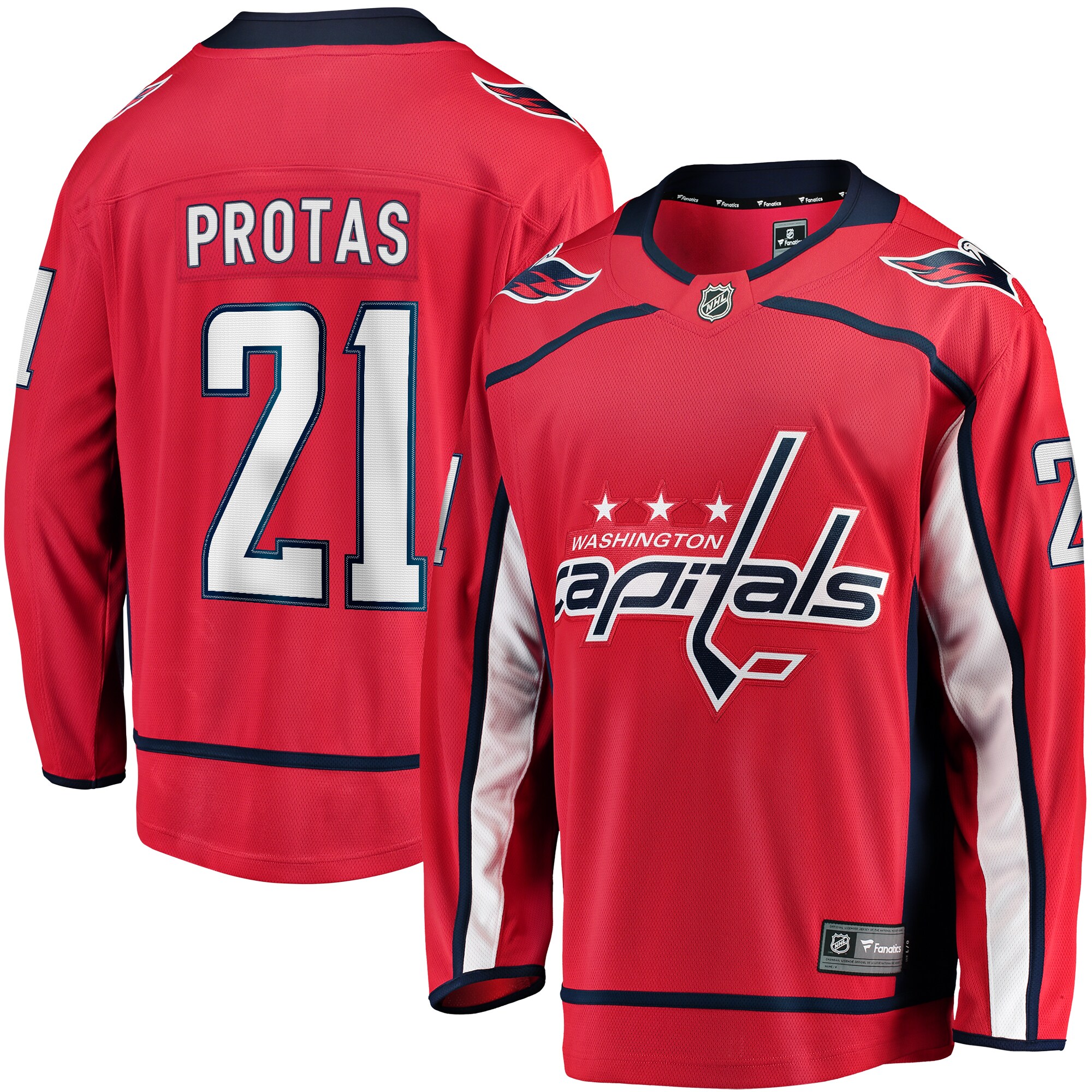 Aliaksei Protas Washington Capitals Fanatics Home Breakaway Jersey - Red