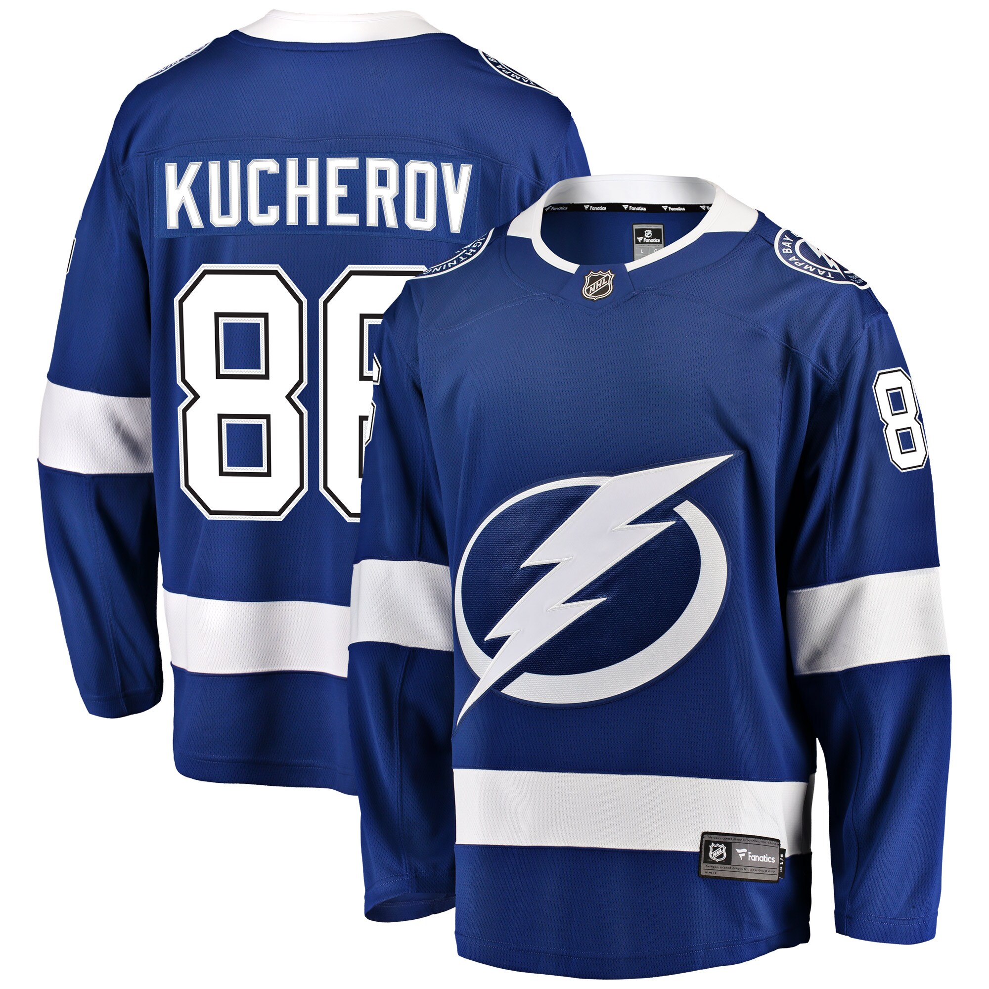 Nikita Kucherov Tampa Bay Lightning Fanatics Home Breakaway Player Jersey - Blue