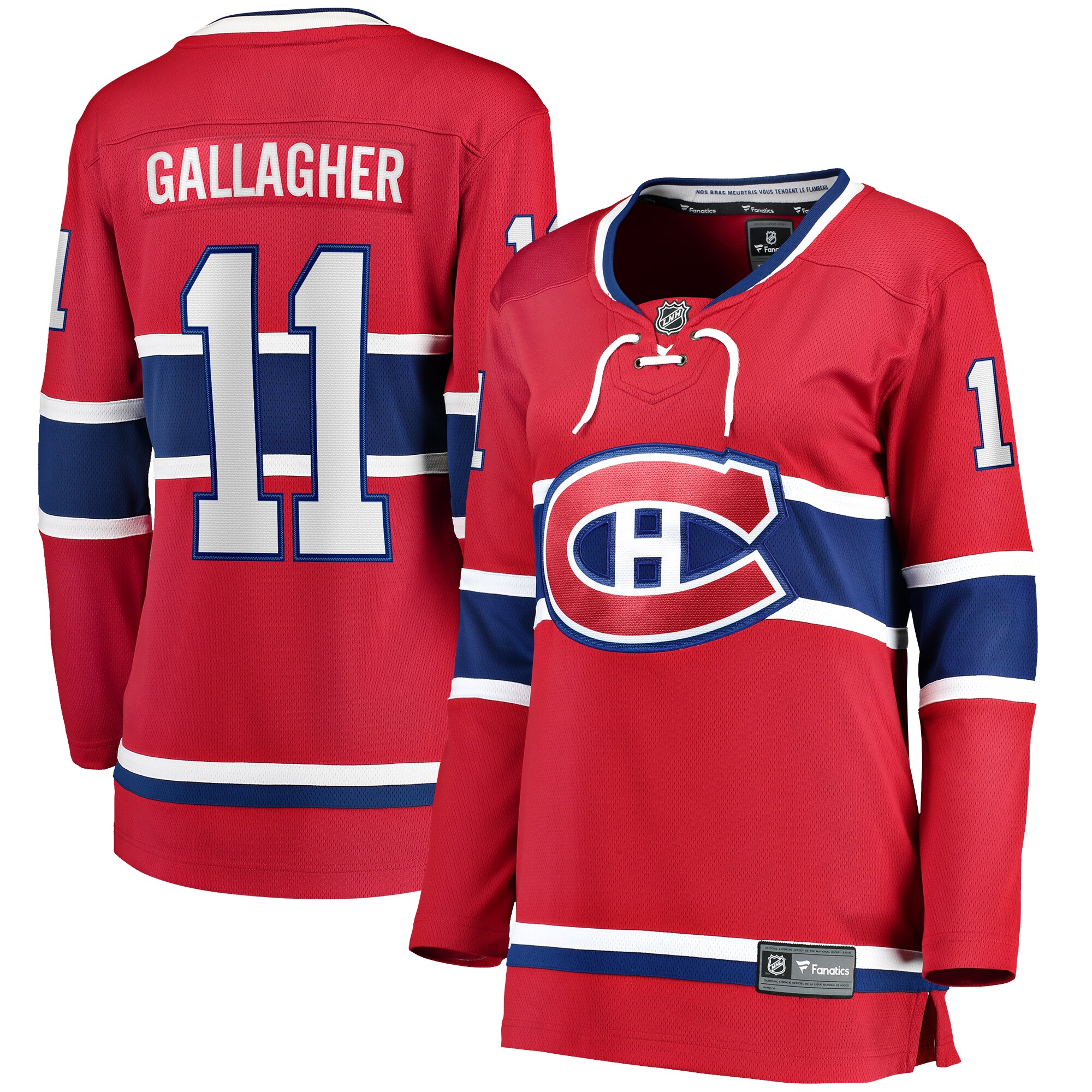 Brendan Gallagher Montreal Canadiens Fanatics Women's Home Breakaway Player Jersey - Red