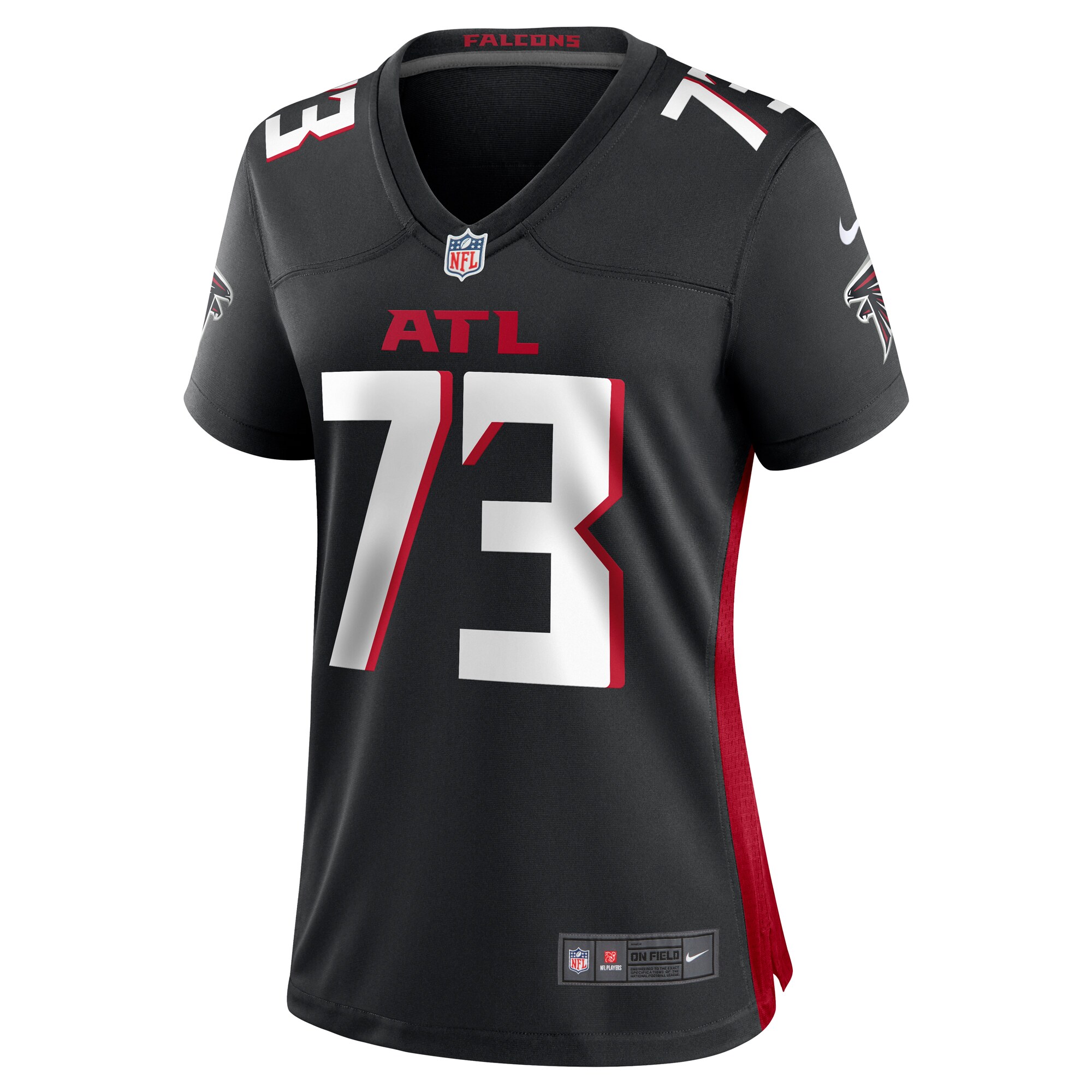 Tyler Vrabel Atlanta Falcons  Women's Player Game Jersey - Black
