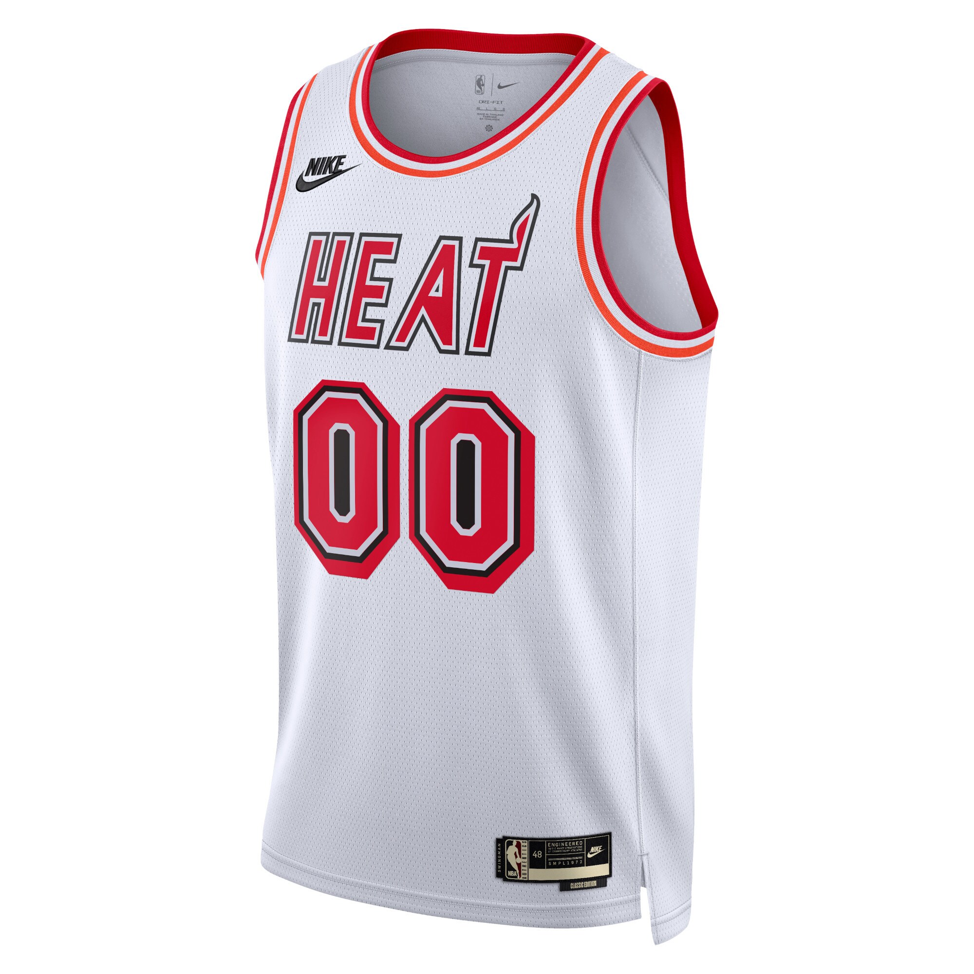 Miami Heat  Unisex 2022\/23 Custom Swingman Jersey - Classic Edition - White