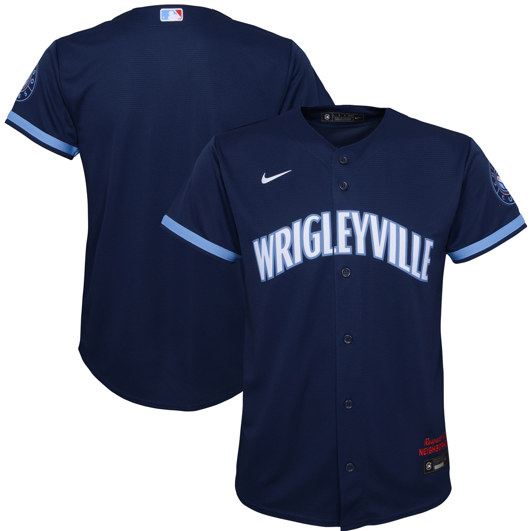 Chicago Cubs  Youth City Connect Replica Jersey - Navy