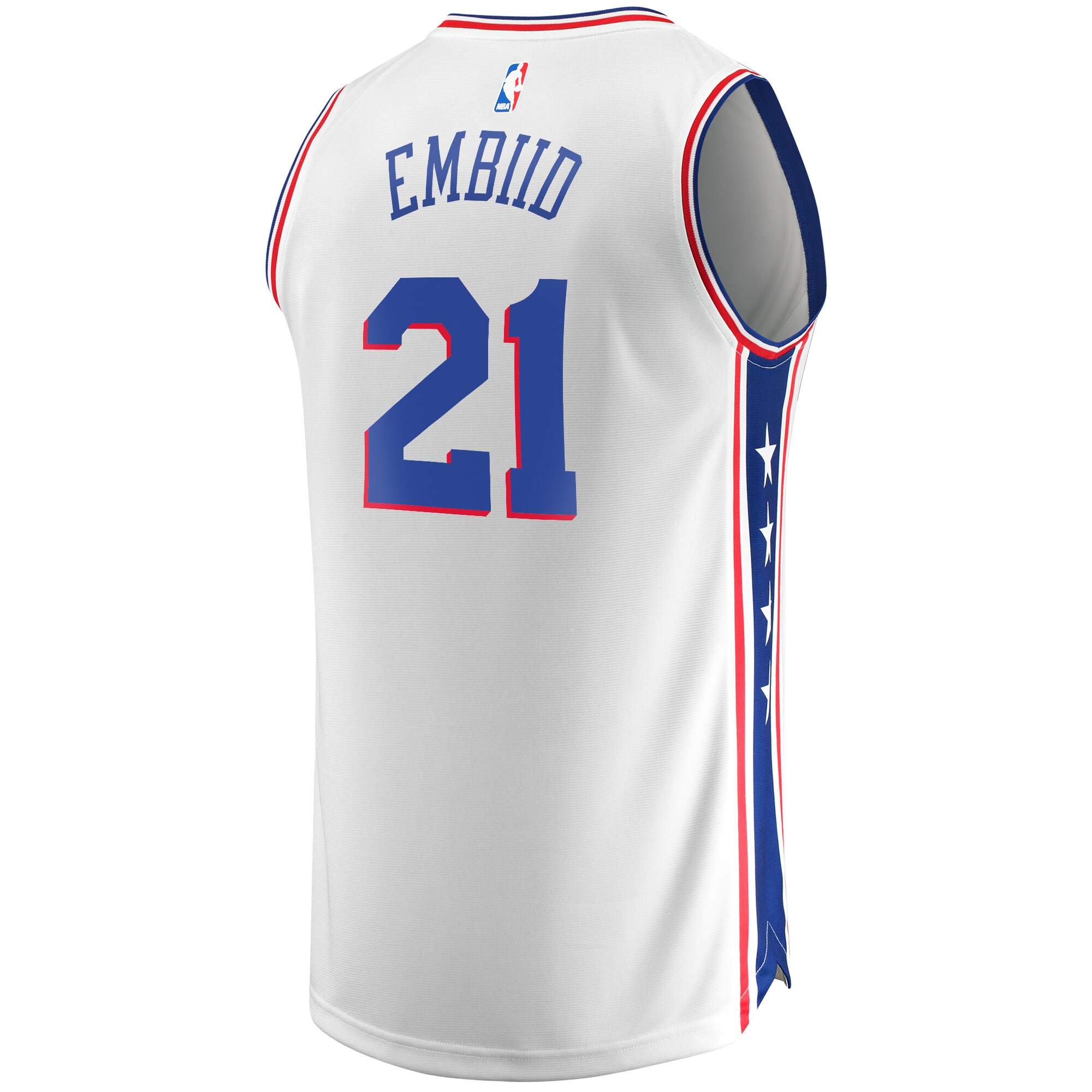 Joel Embiid Philadelphia 76ers Fanatics Replica Jersey - Association Edition - White