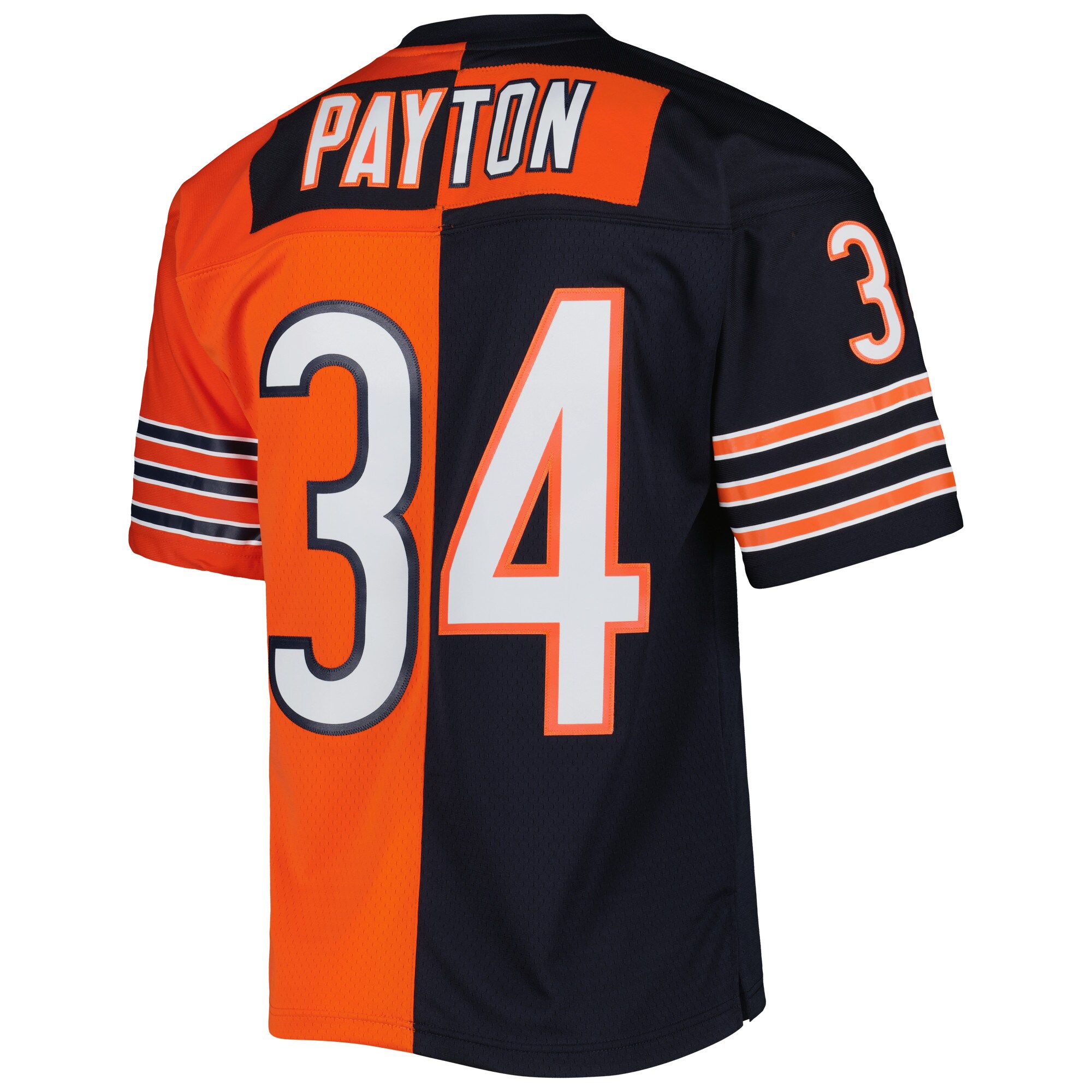 Walter Payton Chicago Bears Mitchell & Ness 1985 Split Legacy Replica Jersey - Navy\/Orange