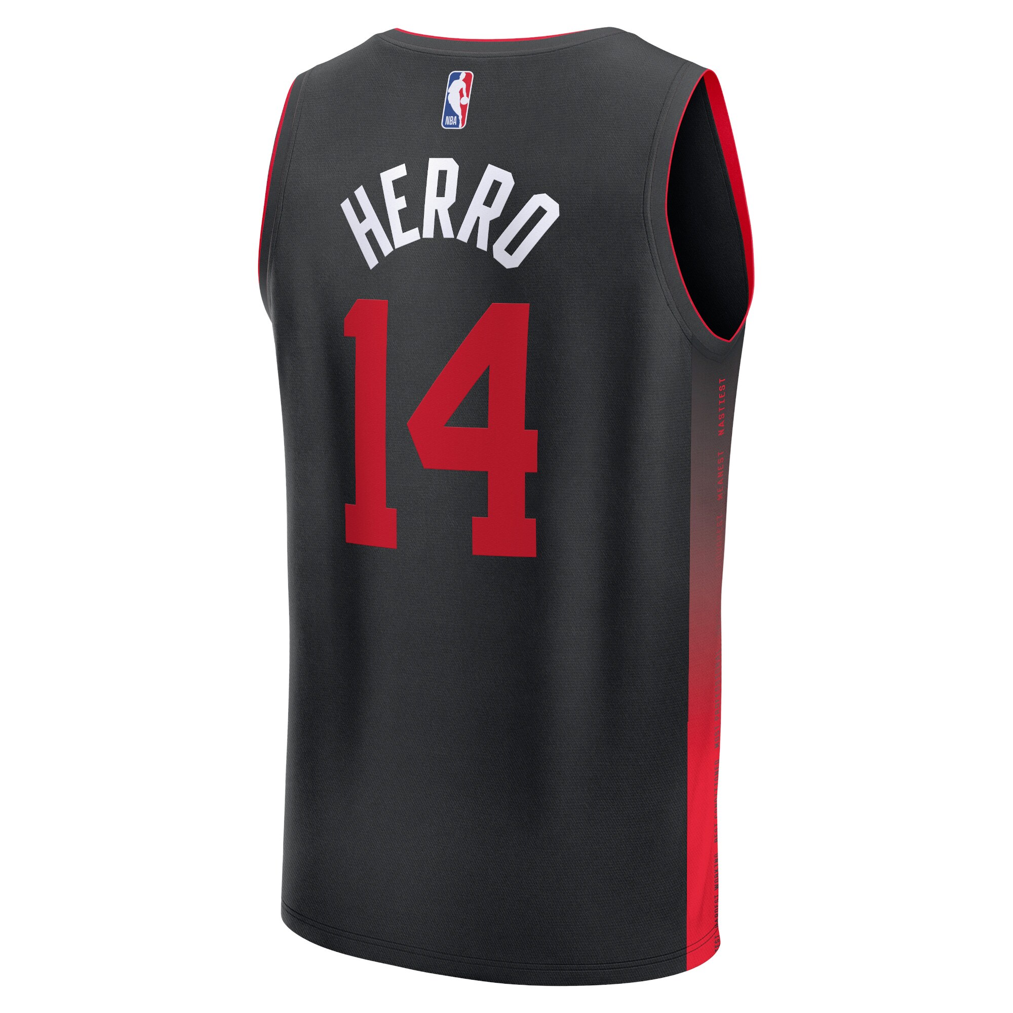 Tyler Herro Miami Heat Fanatics Fast Break Jersey - Black - City Edition