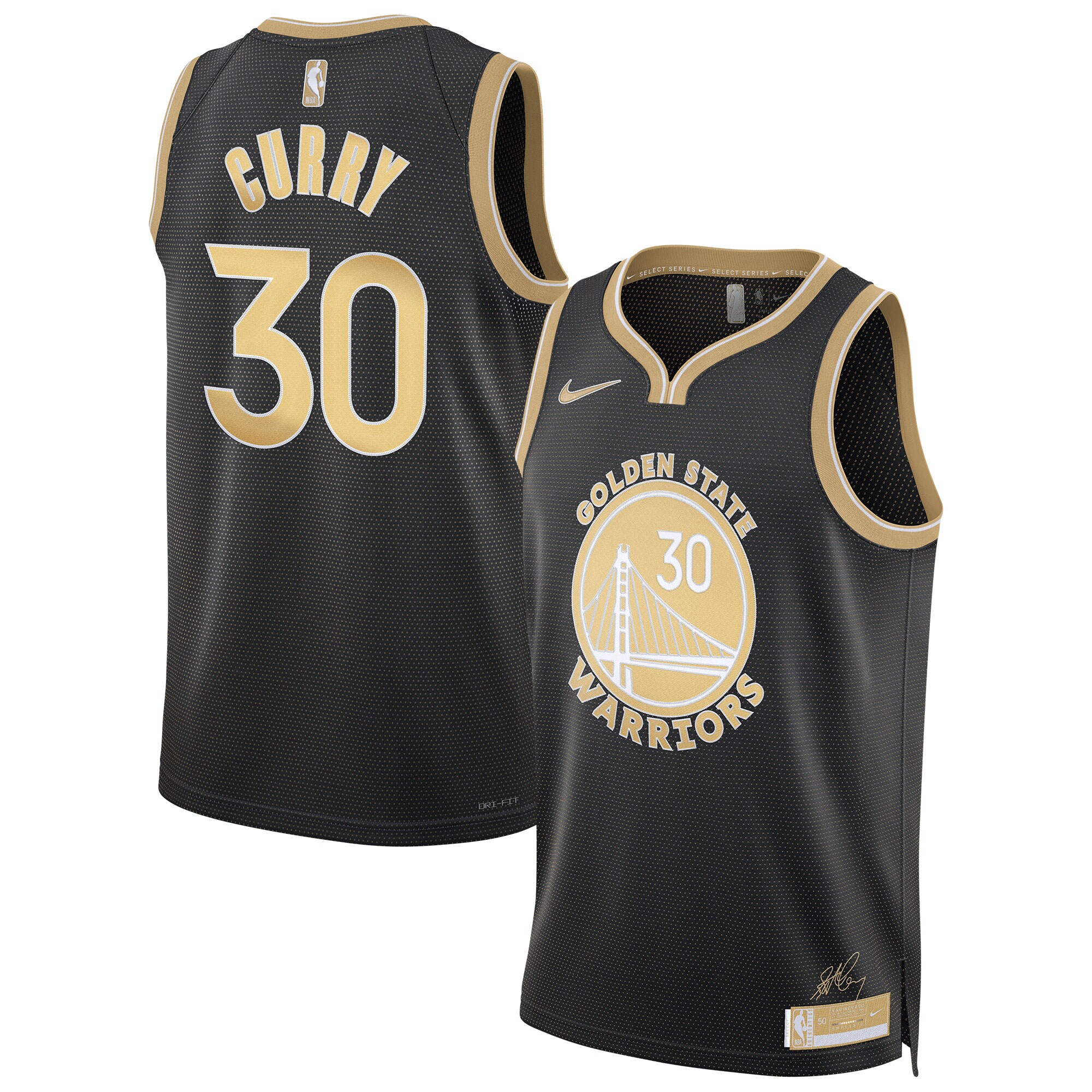 Stephen Curry Golden State Warriors  Unisex  Select Series Swingman Jersey\u00c2\u00a0\u00e2\u20ac\u201c Black