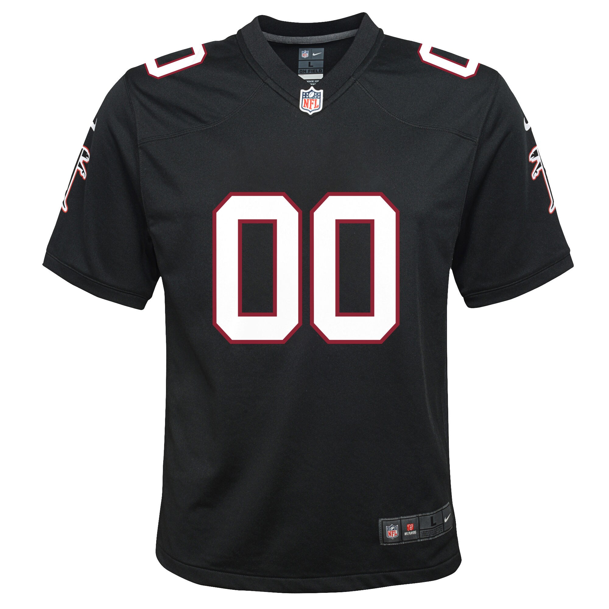Atlanta Falcons  Youth Throwback Custom Game Jersey - Black