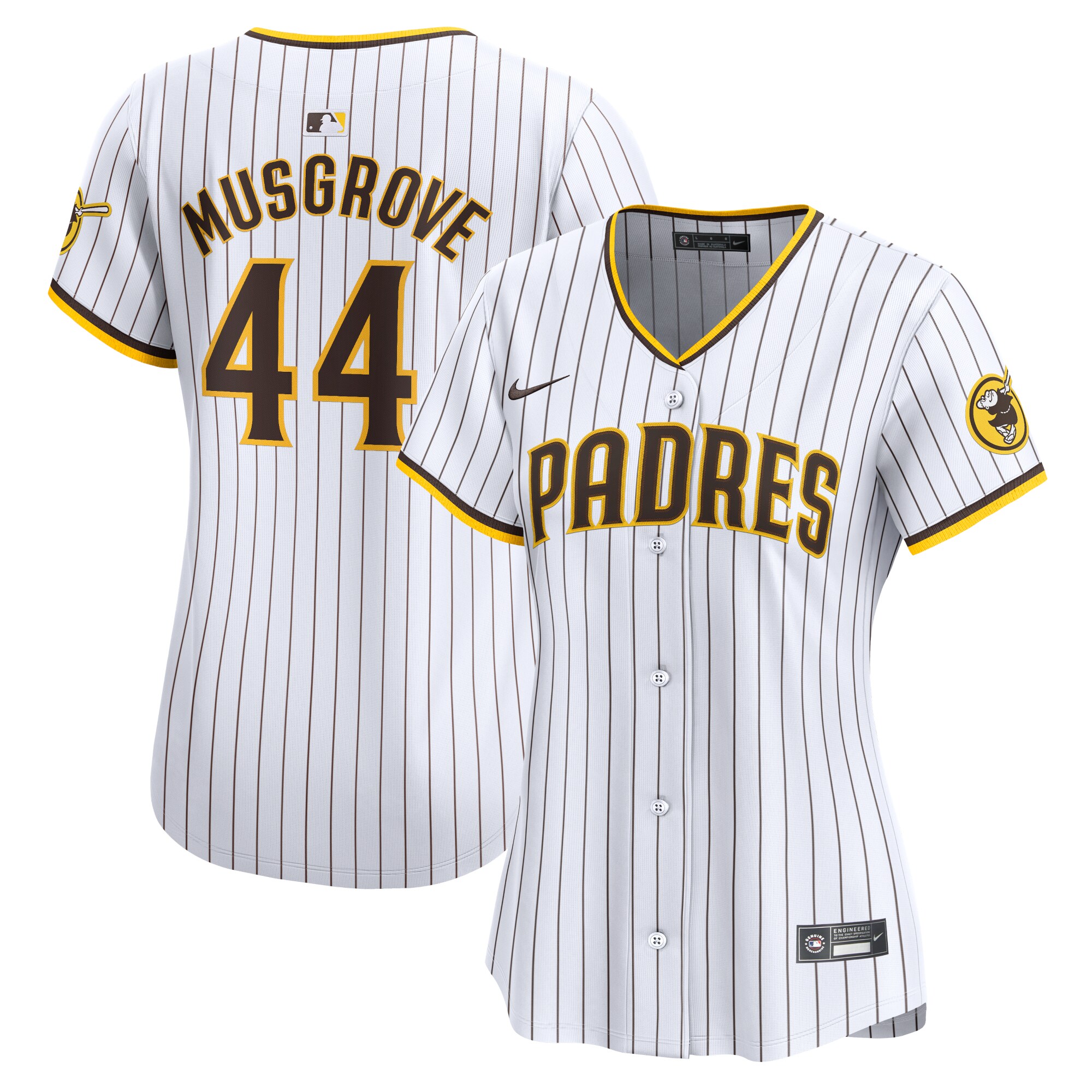 Joe Musgrove San Diego Padres  Women's  Home Limited Player Jersey - White